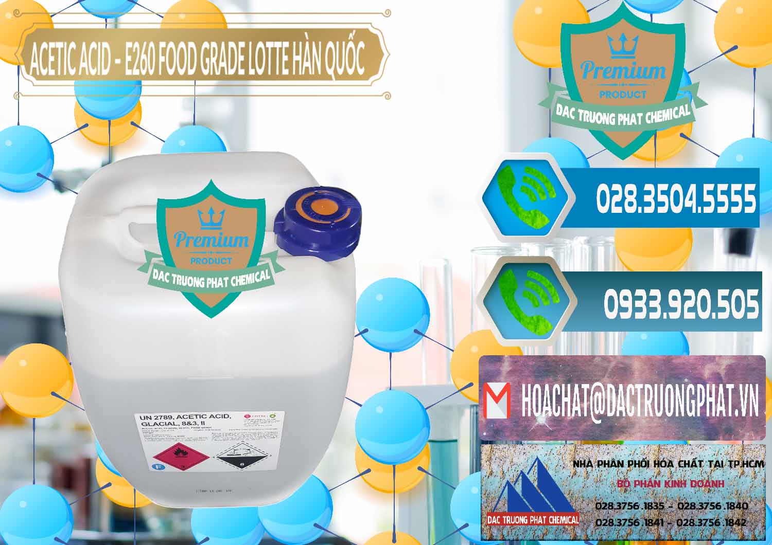 Nơi chuyên bán và cung ứng Acetic Acid – Axit Acetic E260 Food Grade Hàn Quốc Lotte Korea - 0003 - Đơn vị cung ứng ( phân phối ) hóa chất tại TP.HCM - congtyhoachat.net