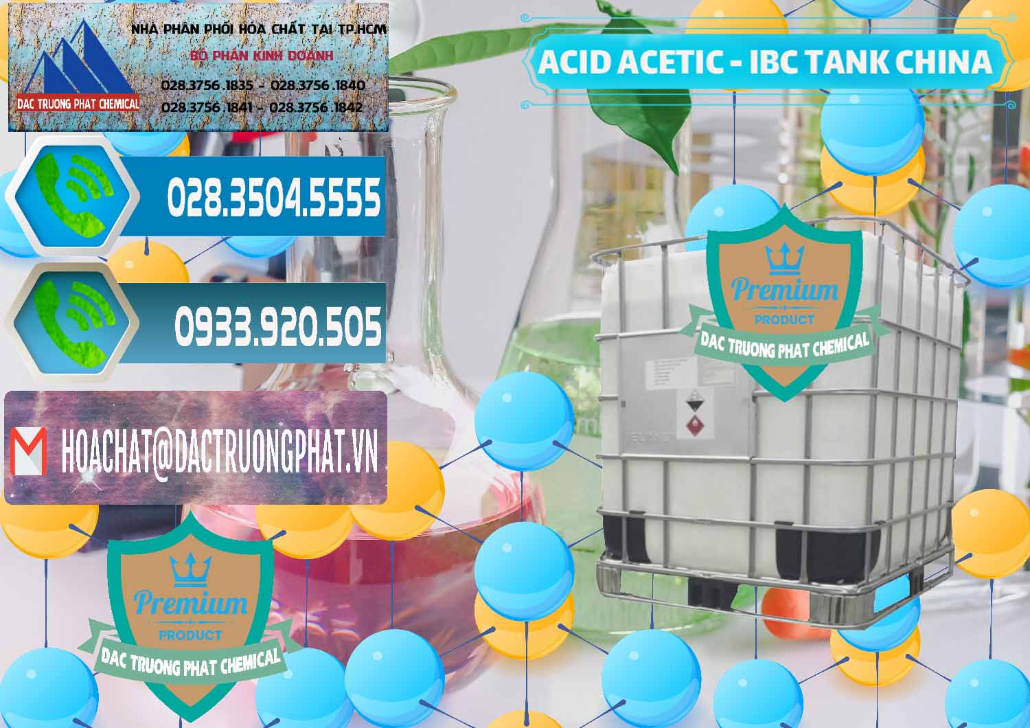 Nơi bán và cung cấp Acetic Acid – Axit Acetic Tank Bồn IBC Trung Quốc China - 0443 - Phân phối và cung ứng hóa chất tại TP.HCM - congtyhoachat.net