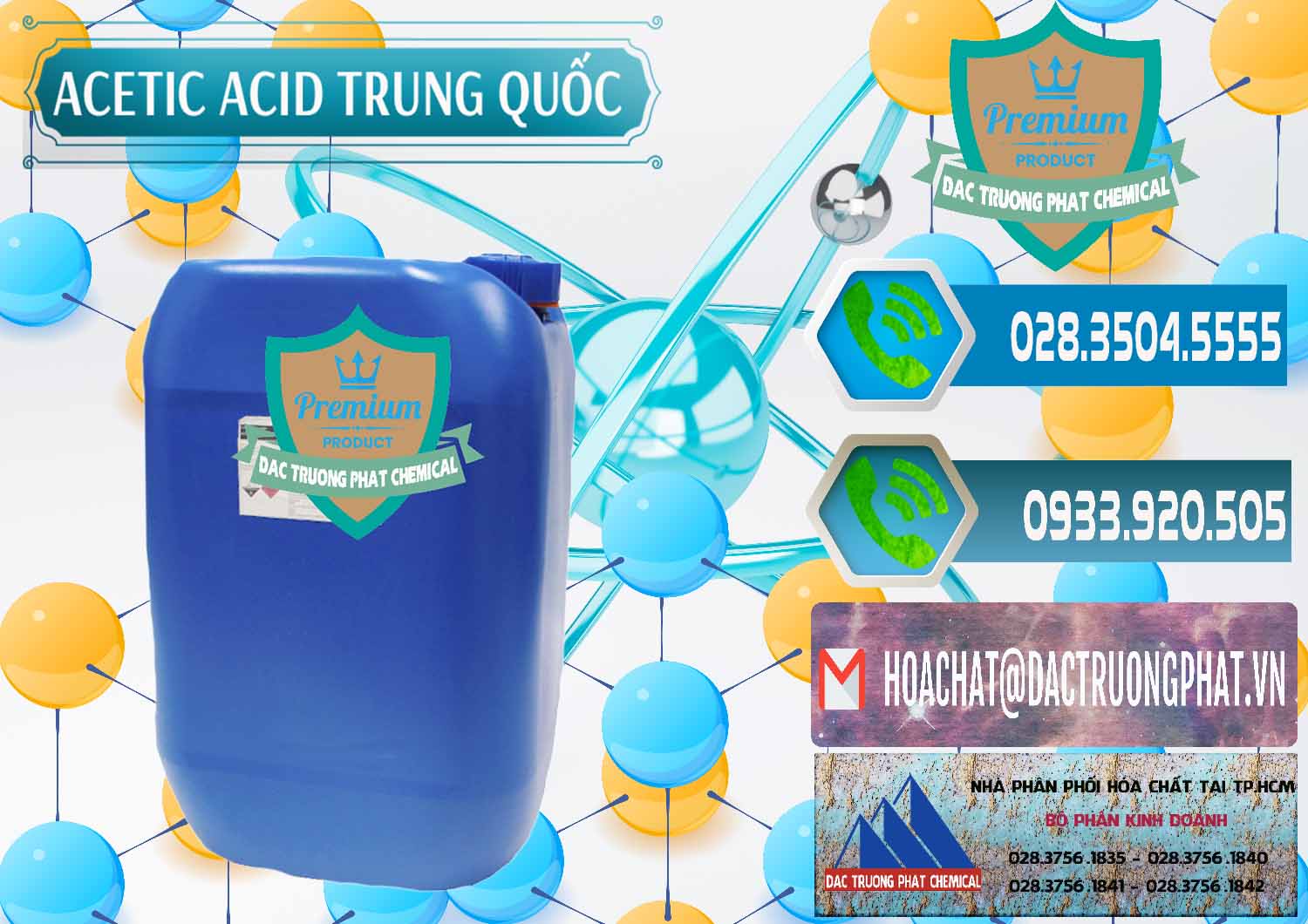 Cty chuyên cung ứng & bán Acetic Acid – Axit Acetic Trung Quốc China - 0358 - Cty chuyên cung cấp và nhập khẩu hóa chất tại TP.HCM - congtyhoachat.net