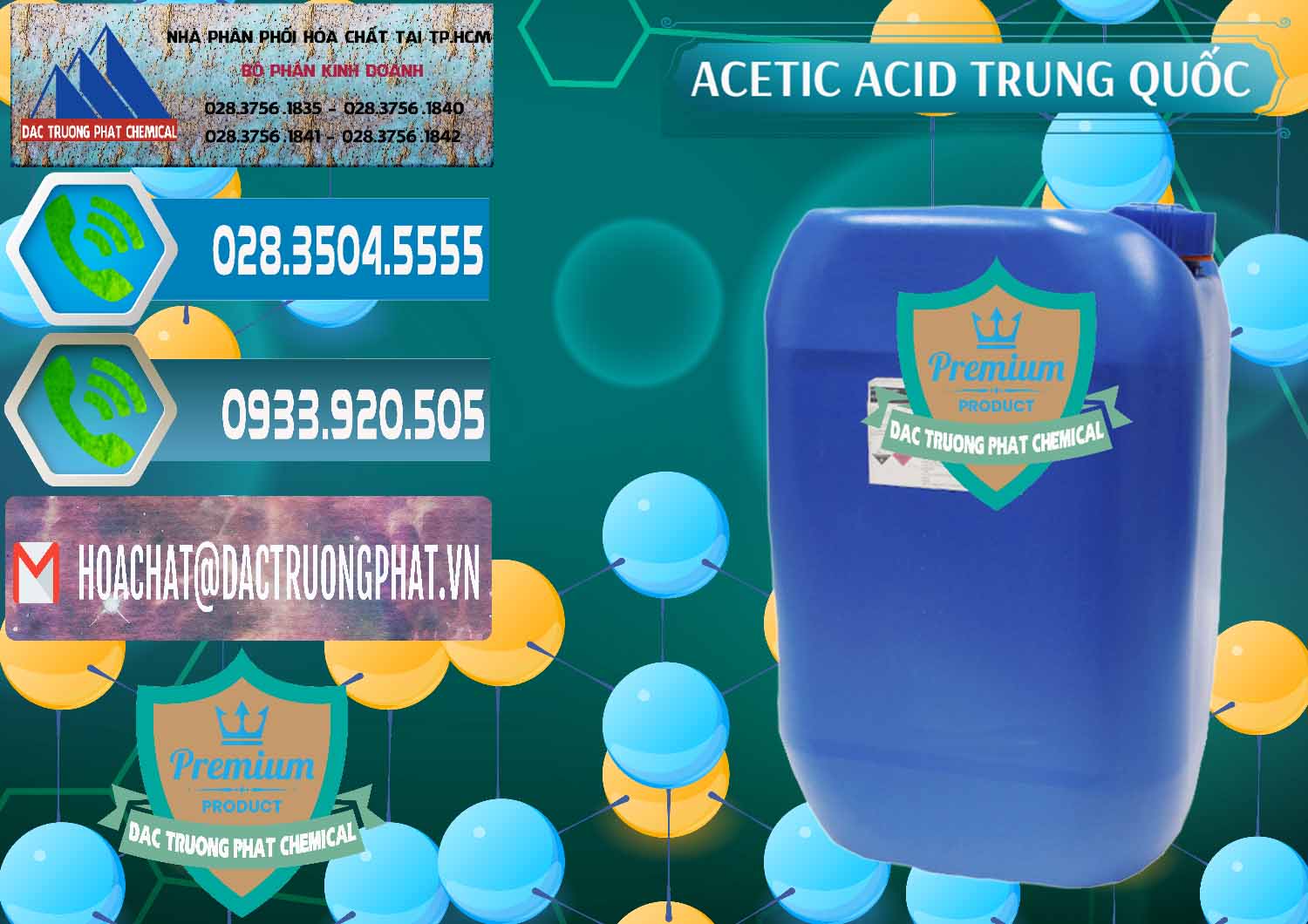 Đơn vị cung cấp & bán Acetic Acid – Axit Acetic Trung Quốc China - 0358 - Cty chuyên cung cấp _ nhập khẩu hóa chất tại TP.HCM - congtyhoachat.net