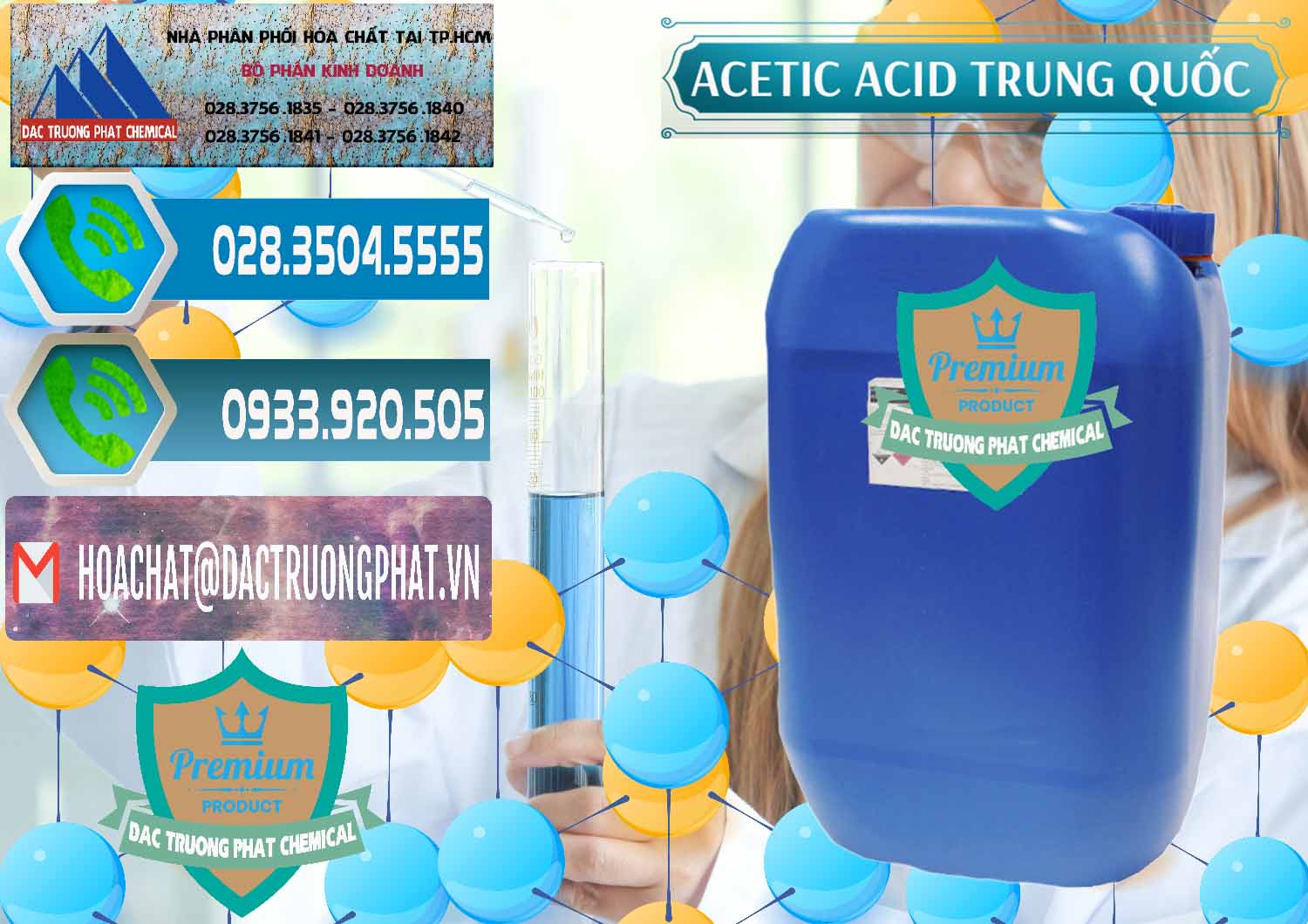 Cty chuyên nhập khẩu & bán Acetic Acid – Axit Acetic Trung Quốc China - 0358 - Nhà phân phối - bán hóa chất tại TP.HCM - congtyhoachat.net