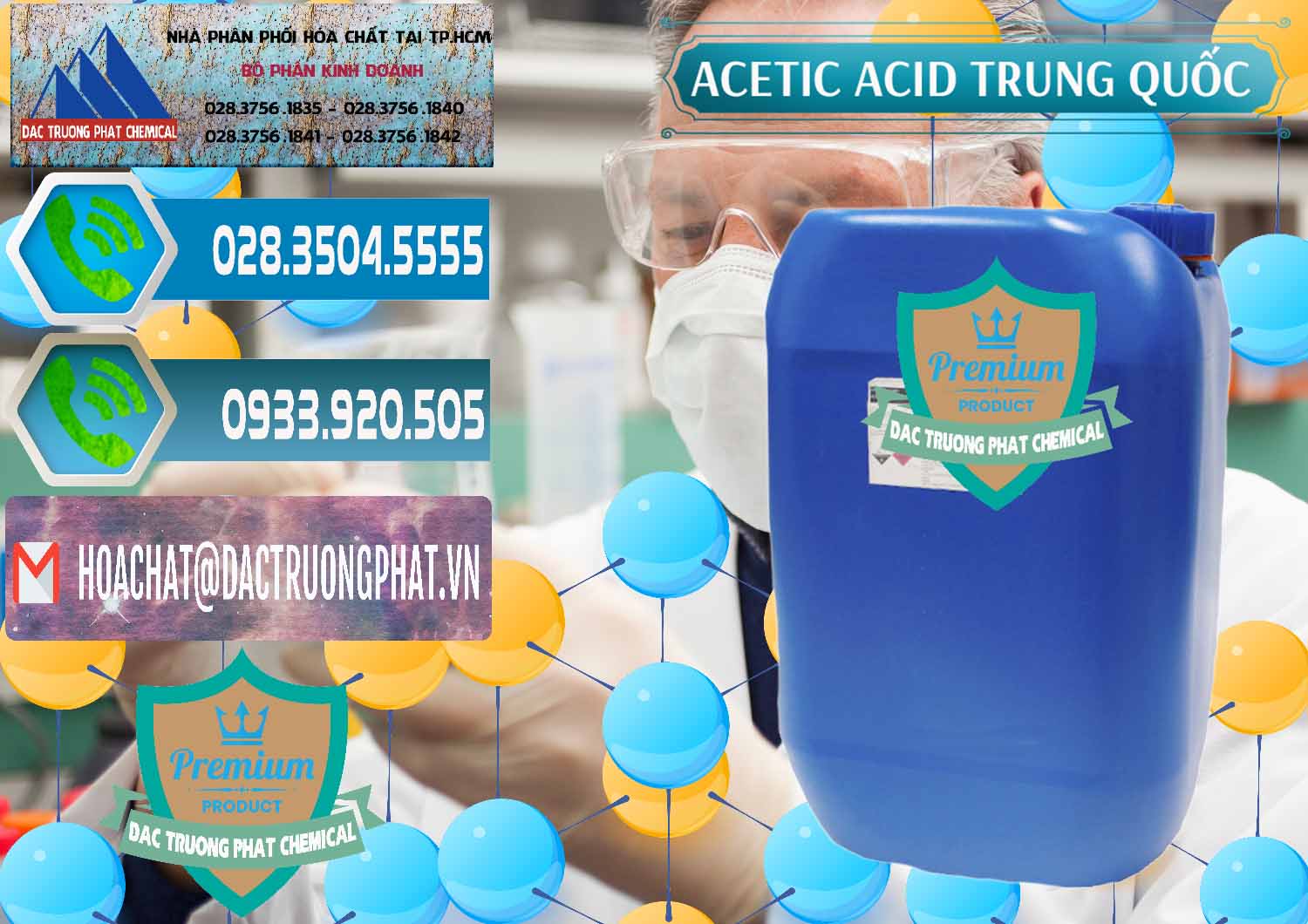 Nơi bán và phân phối Acetic Acid – Axit Acetic Trung Quốc China - 0358 - Đơn vị chuyên nhập khẩu ( cung cấp ) hóa chất tại TP.HCM - congtyhoachat.net