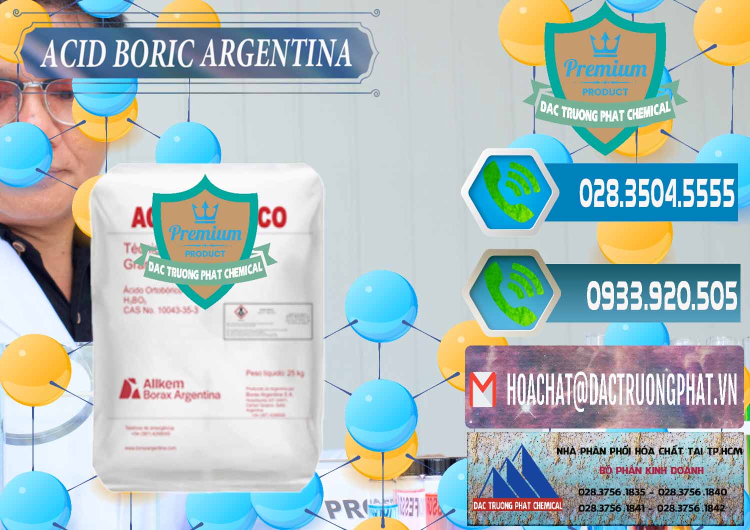 Nơi kinh doanh & bán Acid Boric – Axit Boric H3BO3 99% Allkem Argentina - 0448 - Công ty chuyên nhập khẩu & cung cấp hóa chất tại TP.HCM - congtyhoachat.net