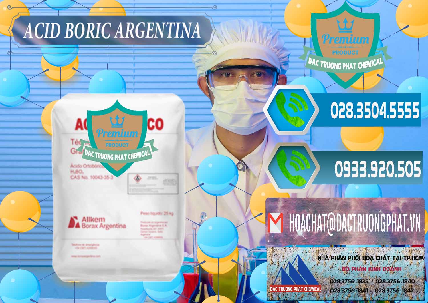 Công ty chuyên nhập khẩu - bán Acid Boric – Axit Boric H3BO3 99% Allkem Argentina - 0448 - Công ty kinh doanh & cung cấp hóa chất tại TP.HCM - congtyhoachat.net