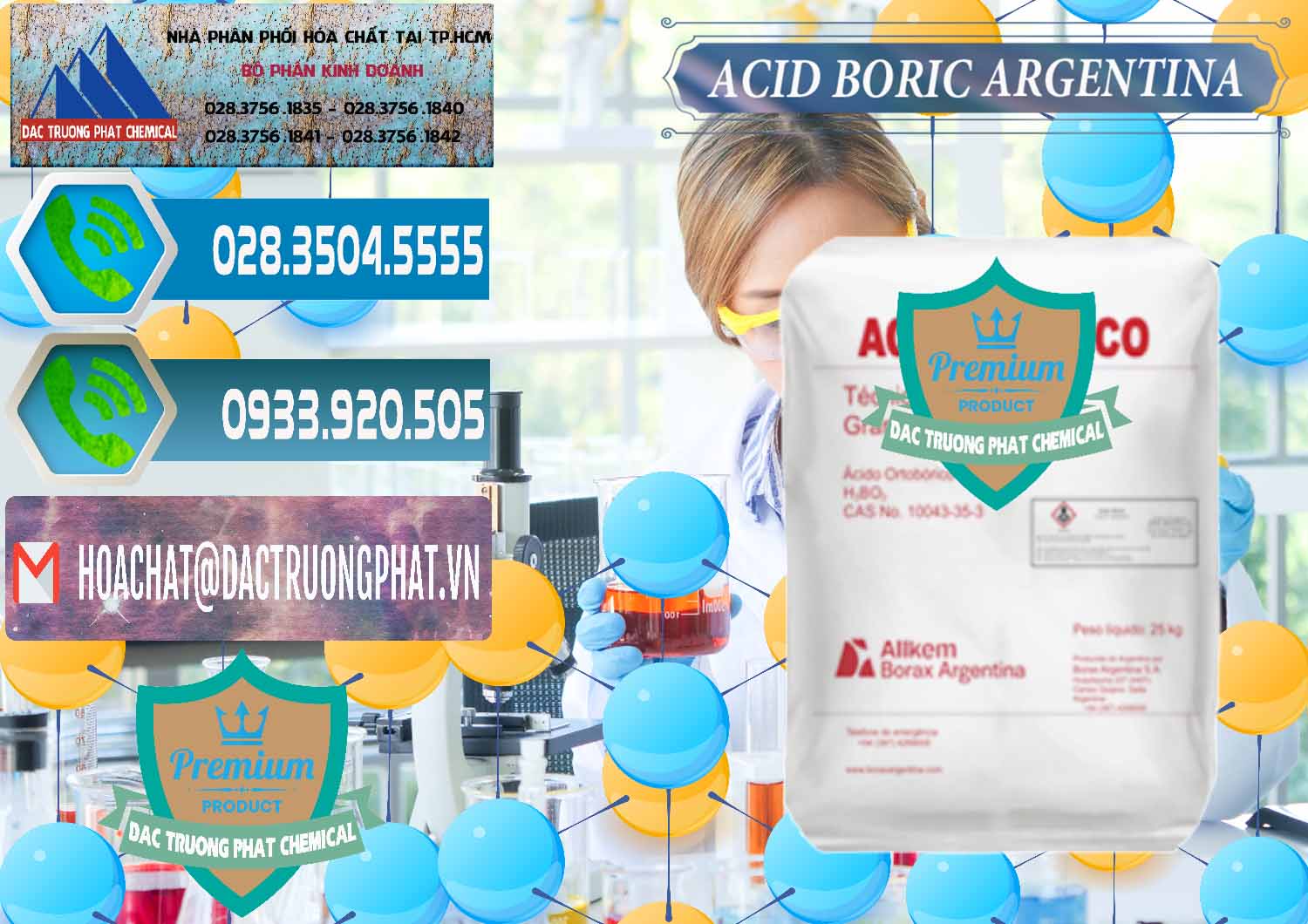 Cty chuyên bán và phân phối Acid Boric – Axit Boric H3BO3 99% Allkem Argentina - 0448 - Cung ứng - phân phối hóa chất tại TP.HCM - congtyhoachat.net