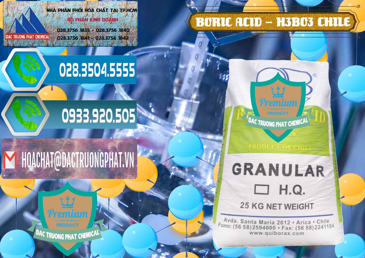 Đơn vị chuyên bán _ cung cấp Acid Boric – Axit Boric H3BO3 99% Quiborax Chile - 0281 - Cty cung cấp ( phân phối ) hóa chất tại TP.HCM - congtyhoachat.net