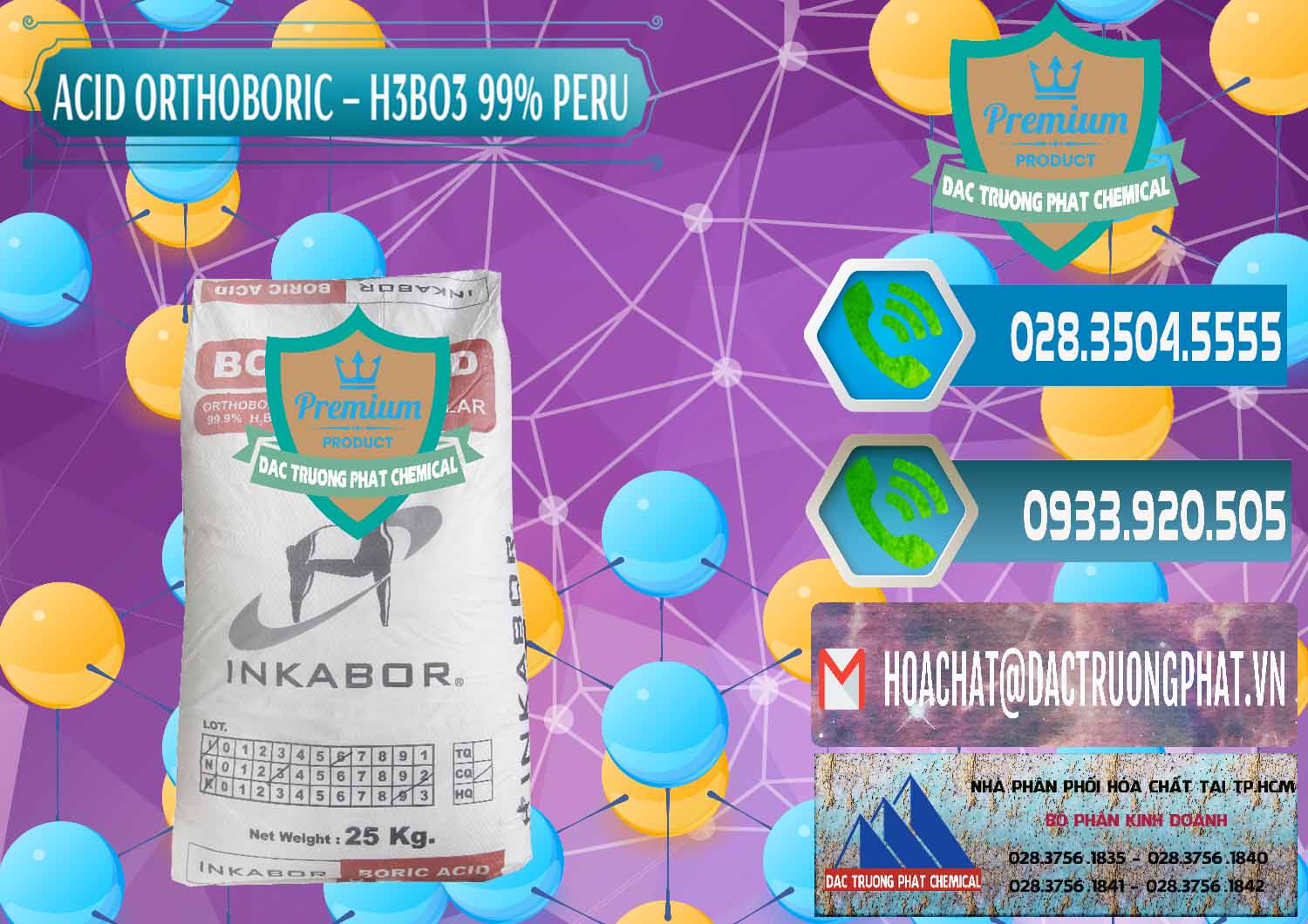 Công ty nhập khẩu & bán Acid Boric – Axit Boric H3BO3 99% Inkabor Peru - 0280 - Chuyên cung cấp & kinh doanh hóa chất tại TP.HCM - congtyhoachat.net