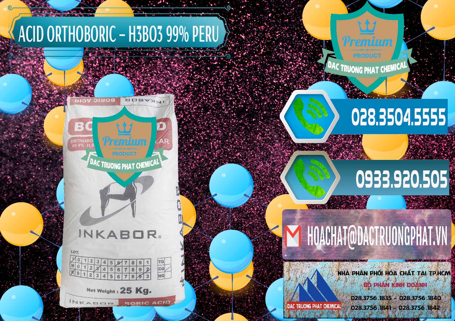 Đơn vị chuyên cung cấp ( bán ) Acid Boric – Axit Boric H3BO3 99% Inkabor Peru - 0280 - Nhà nhập khẩu và phân phối hóa chất tại TP.HCM - congtyhoachat.net