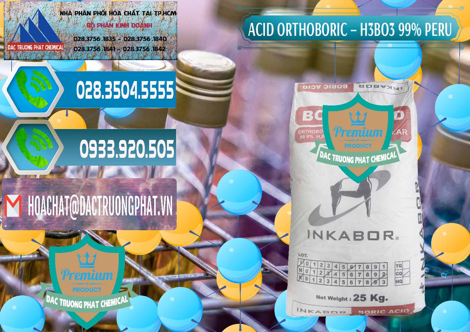 Nơi bán & cung cấp Acid Boric – Axit Boric H3BO3 99% Inkabor Peru - 0280 - Nhà nhập khẩu - phân phối hóa chất tại TP.HCM - congtyhoachat.net