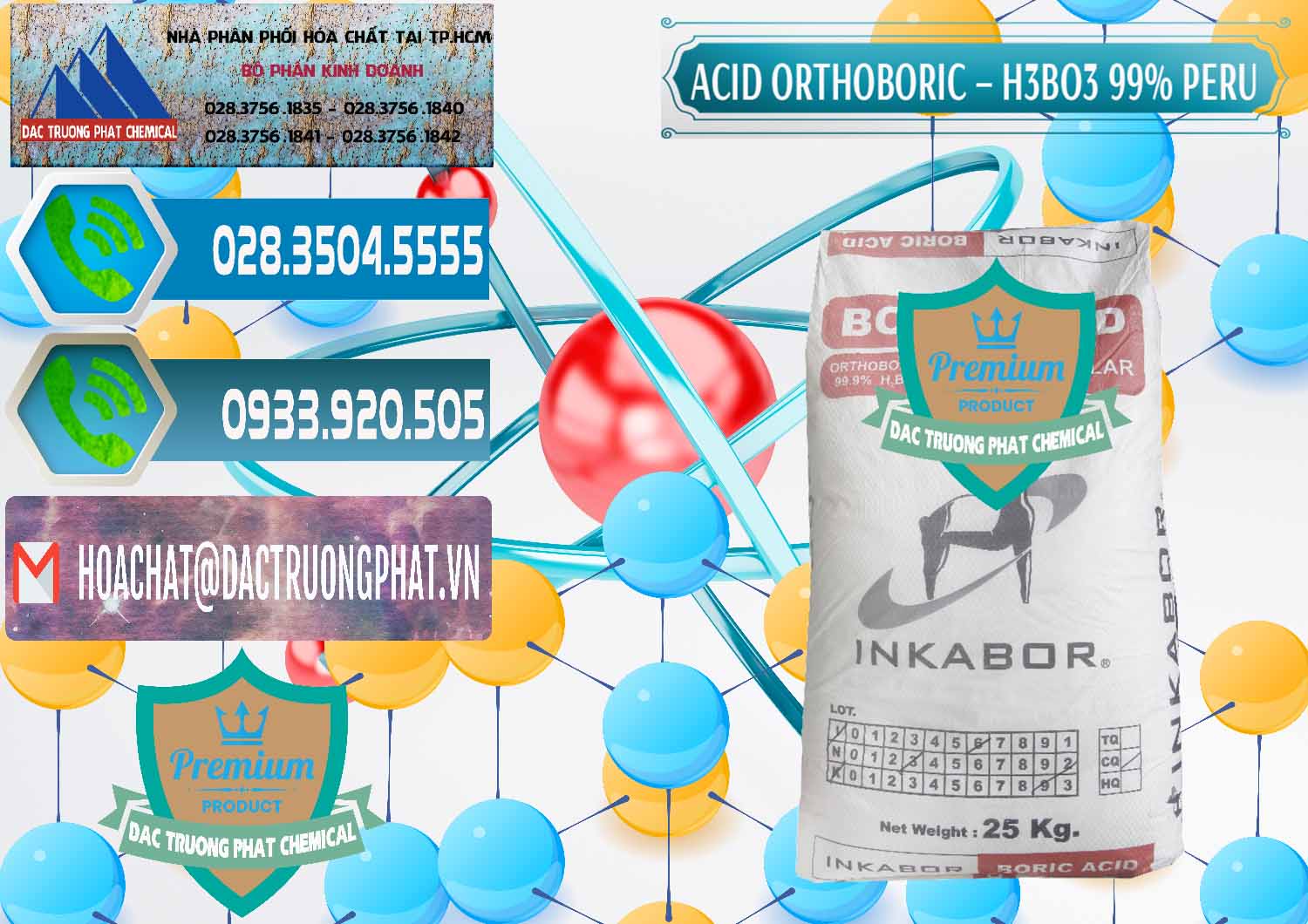Nhà cung ứng và bán Acid Boric – Axit Boric H3BO3 99% Inkabor Peru - 0280 - Công ty chuyên bán - phân phối hóa chất tại TP.HCM - congtyhoachat.net