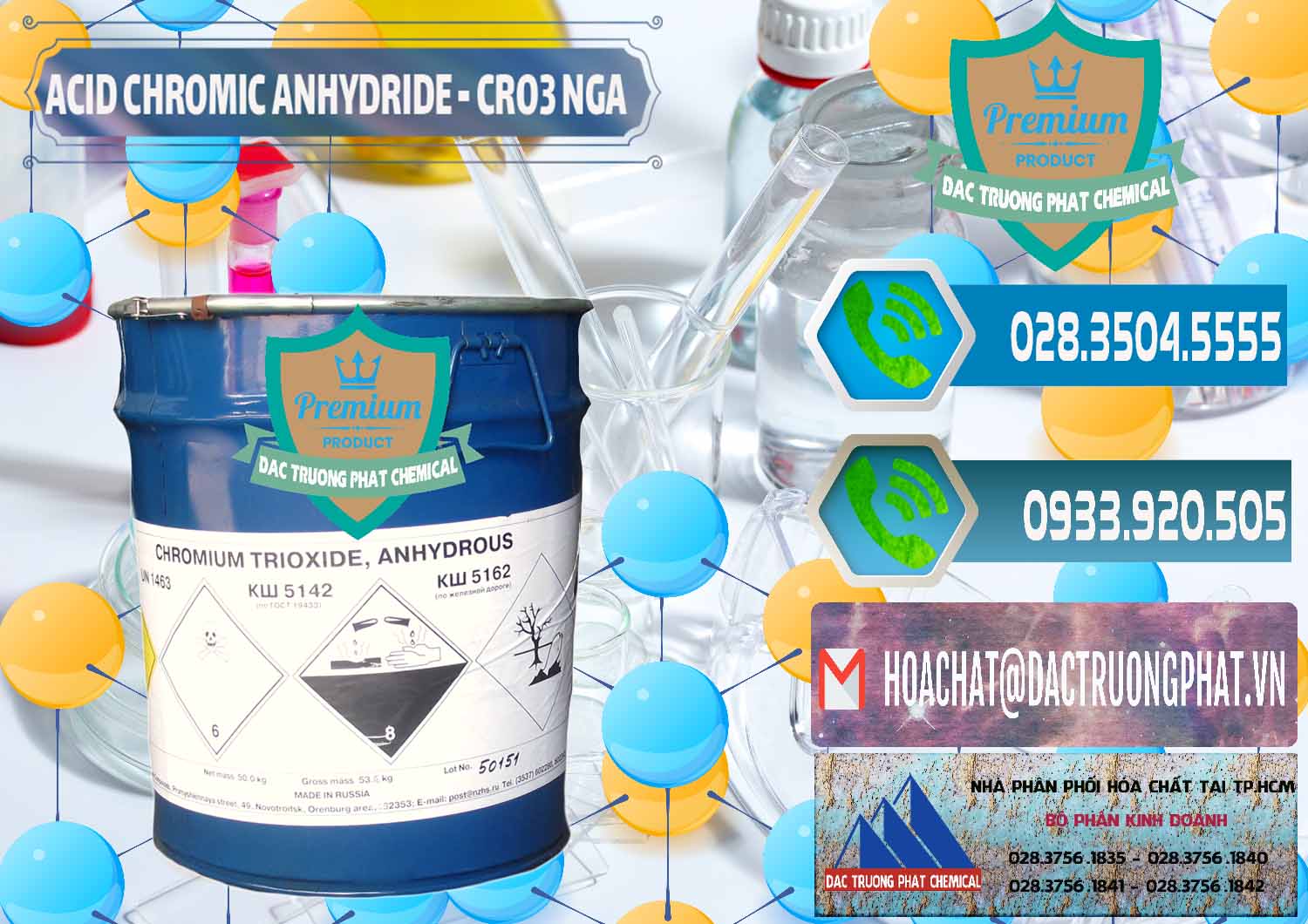 Cty nhập khẩu và bán Acid Chromic Anhydride - Cromic CRO3 Nga Russia - 0006 - Cty cung cấp và kinh doanh hóa chất tại TP.HCM - congtyhoachat.net