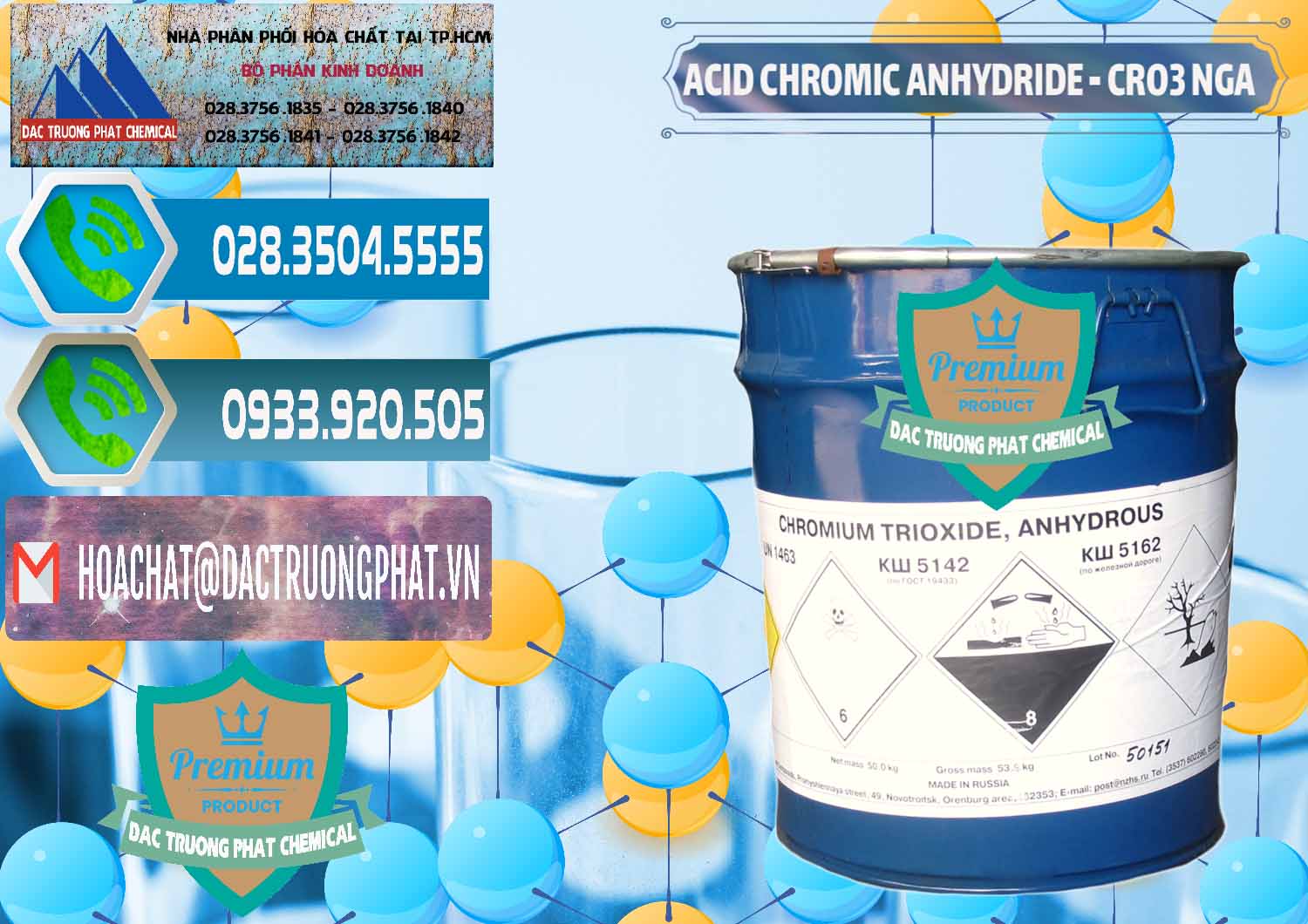 Nơi kinh doanh và bán Acid Chromic Anhydride - Cromic CRO3 Nga Russia - 0006 - Chuyên phân phối & cung ứng hóa chất tại TP.HCM - congtyhoachat.net