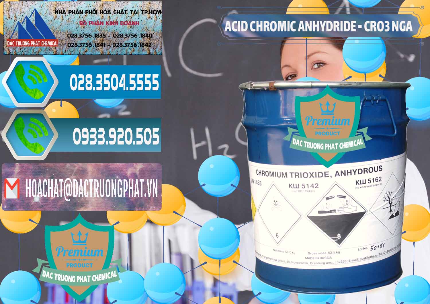 Nơi chuyên kinh doanh ( bán ) Acid Chromic Anhydride - Cromic CRO3 Nga Russia - 0006 - Công ty chuyên nhập khẩu và phân phối hóa chất tại TP.HCM - congtyhoachat.net