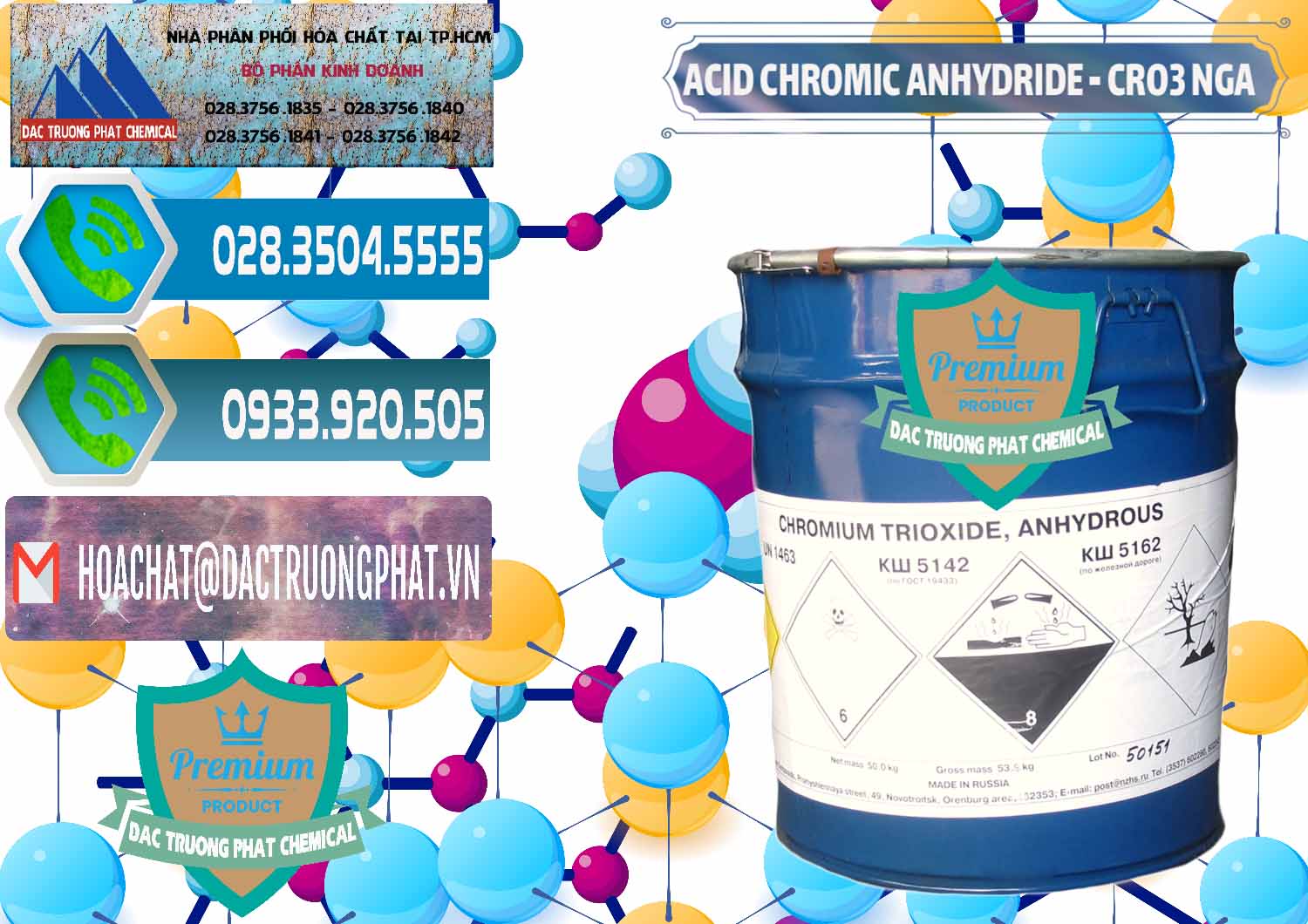 Đơn vị nhập khẩu và bán Acid Chromic Anhydride - Cromic CRO3 Nga Russia - 0006 - Công ty phân phối và bán hóa chất tại TP.HCM - congtyhoachat.net