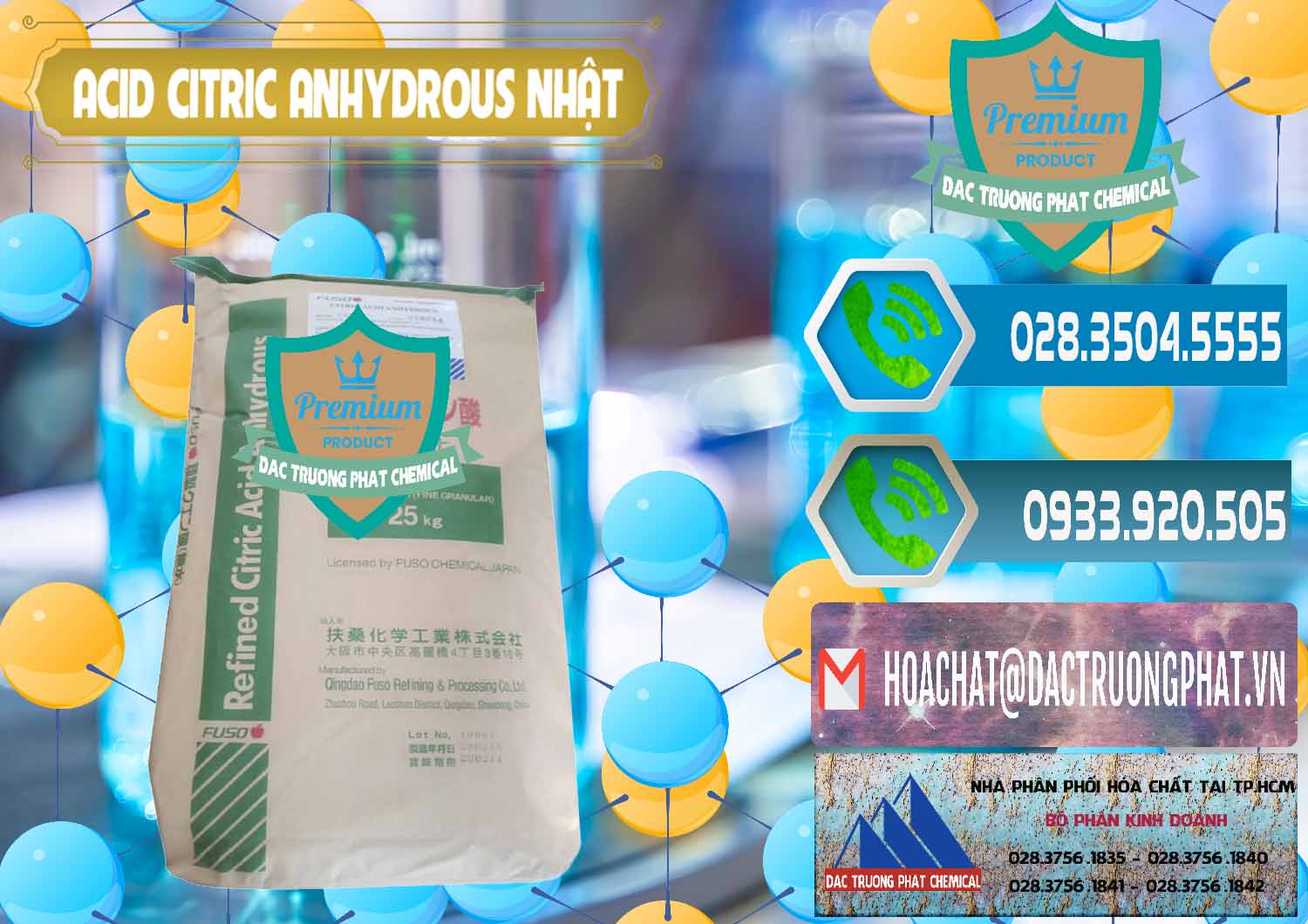 Cty cung cấp ( bán ) Acid Citric - Axit Citric Anhydrous FUSO Nhật Japan - 0439 - Chuyên phân phối _ cung cấp hóa chất tại TP.HCM - congtyhoachat.net