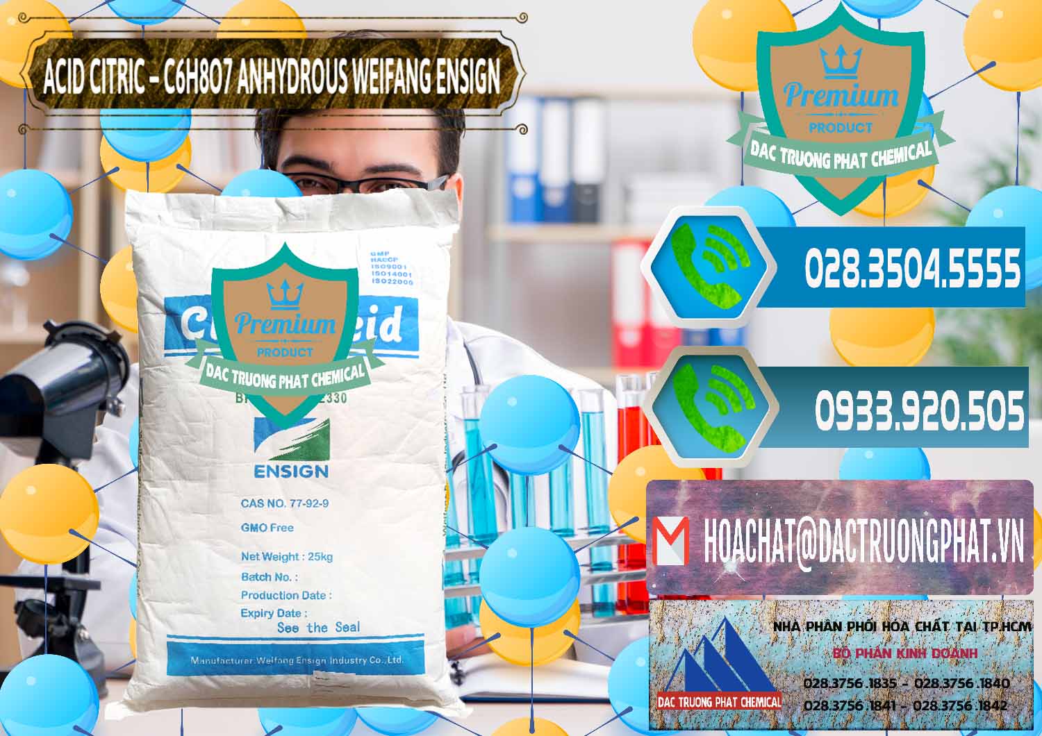 Đơn vị chuyên phân phối - bán Acid Citric - Axit Citric Khan Anhydrous Weifang Trung Quốc China - 0008 - Kinh doanh _ cung cấp hóa chất tại TP.HCM - congtyhoachat.net