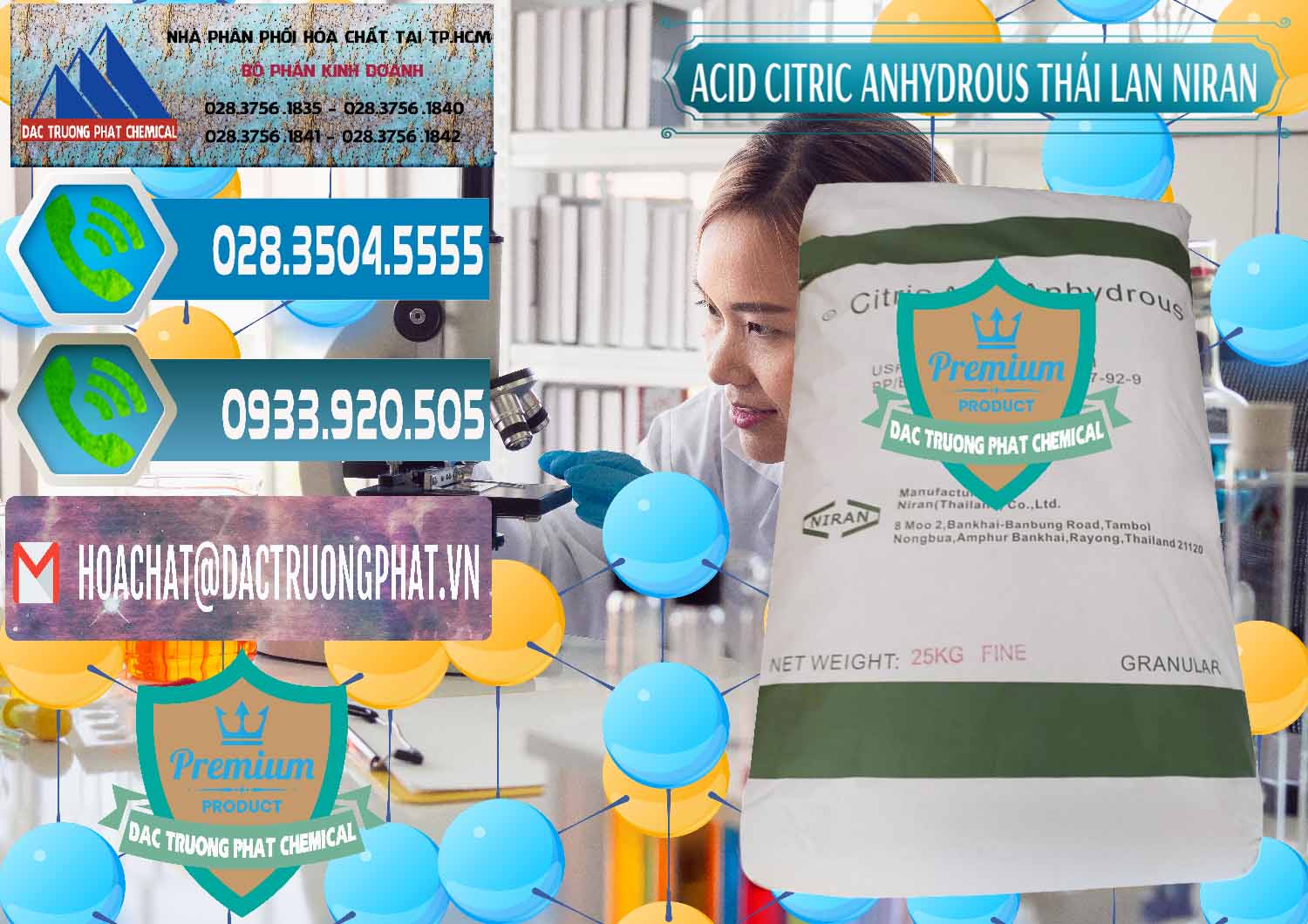 Đơn vị chuyên phân phối & bán Acid Citric - Axit Citric Anhydrous - Thái Lan Niran - 0231 - Đơn vị chuyên cung cấp ( bán ) hóa chất tại TP.HCM - congtyhoachat.net