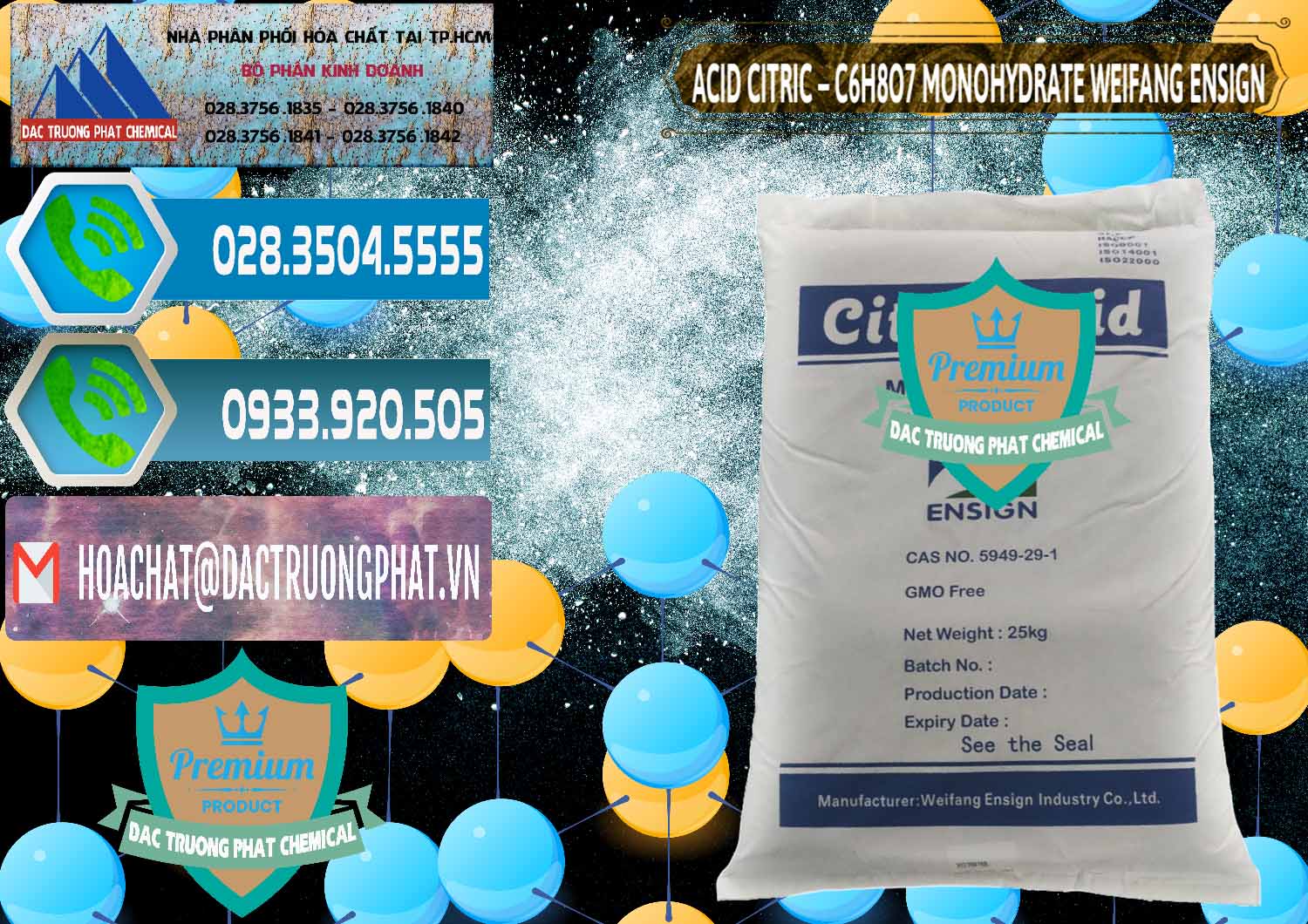 Công ty bán - cung ứng Acid Citric - Axit Citric Monohydrate Weifang Trung Quốc China - 0009 - Nơi chuyên phân phối & bán hóa chất tại TP.HCM - congtyhoachat.net