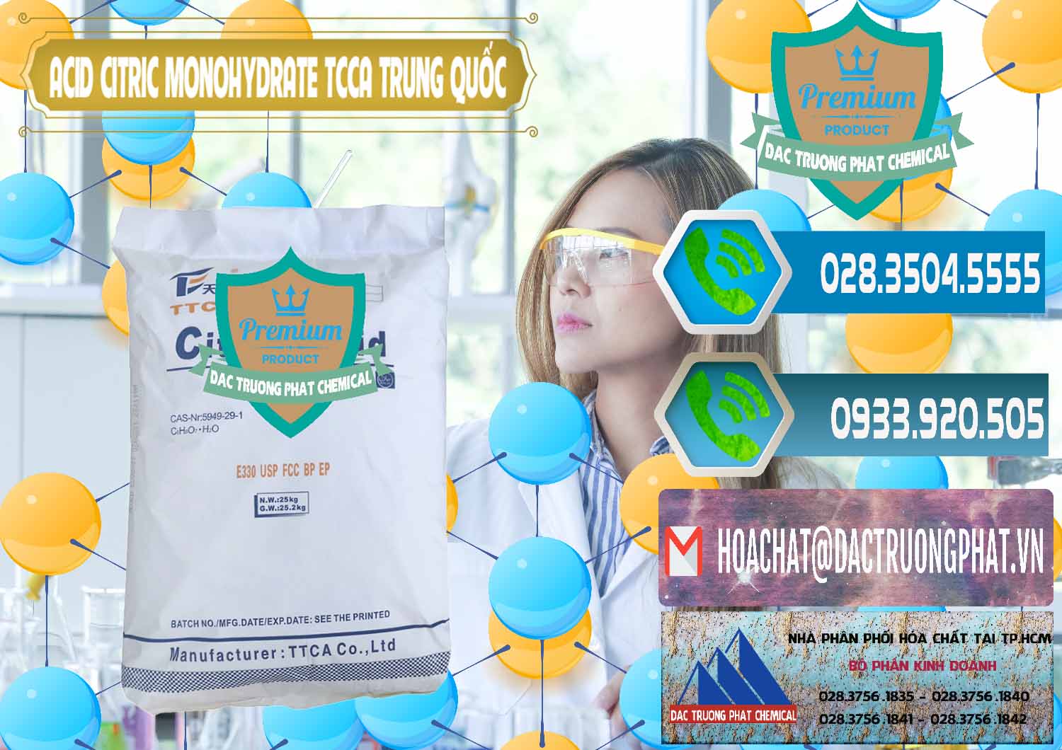 Nơi bán & cung cấp Acid Citric - Axit Citric Monohydrate TCCA Trung Quốc China - 0441 - Đơn vị cung cấp ( kinh doanh ) hóa chất tại TP.HCM - congtyhoachat.net