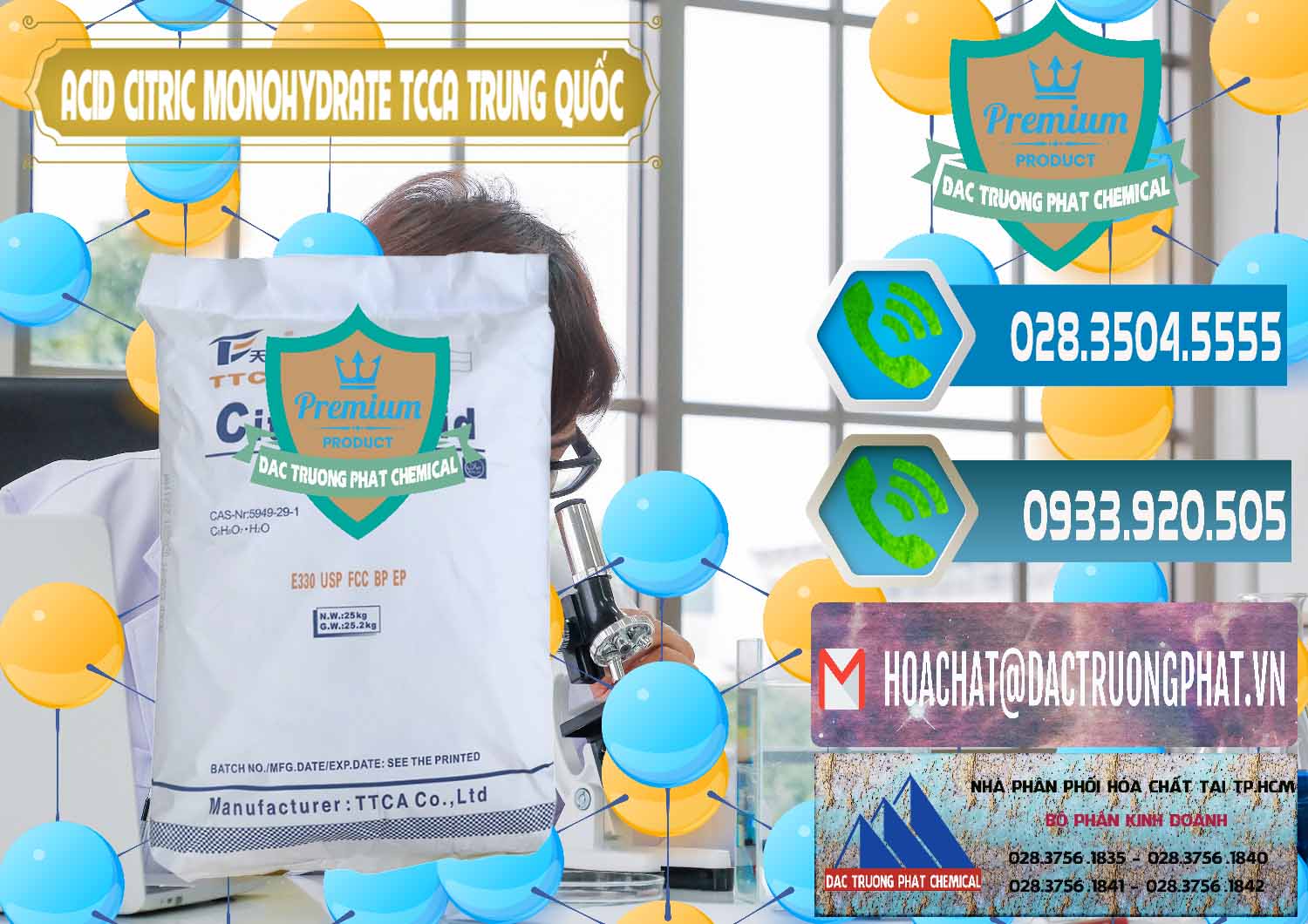 Công ty bán ( phân phối ) Acid Citric - Axit Citric Monohydrate TCCA Trung Quốc China - 0441 - Cty chuyên cung cấp và bán hóa chất tại TP.HCM - congtyhoachat.net