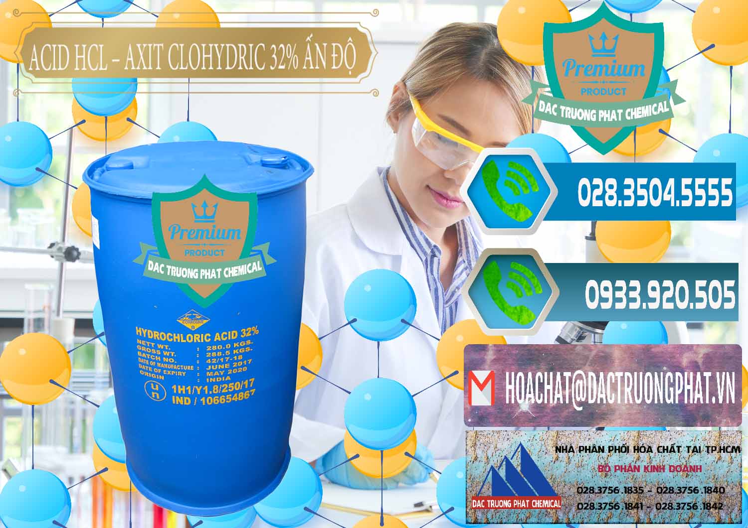 Công ty kinh doanh _ bán Acid HCL - Axit Cohidric 32% - 35% Ấn Độ India - 0010 - Chuyên phân phối ( cung ứng ) hóa chất tại TP.HCM - congtyhoachat.net