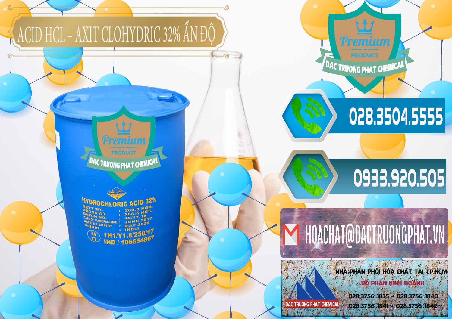 Nơi chuyên bán _ cung cấp Acid HCL - Axit Cohidric 32% - 35% Ấn Độ India - 0010 - Cung cấp ( phân phối ) hóa chất tại TP.HCM - congtyhoachat.net
