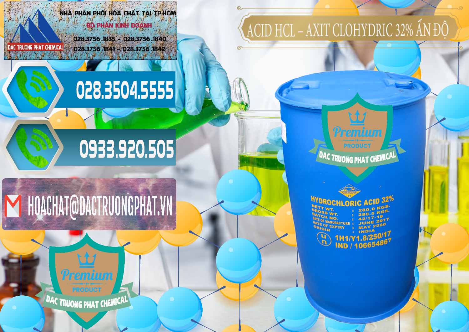 Công ty nhập khẩu ( bán ) Acid HCL - Axit Cohidric 32% - 35% Ấn Độ India - 0010 - Công ty chuyên nhập khẩu và phân phối hóa chất tại TP.HCM - congtyhoachat.net
