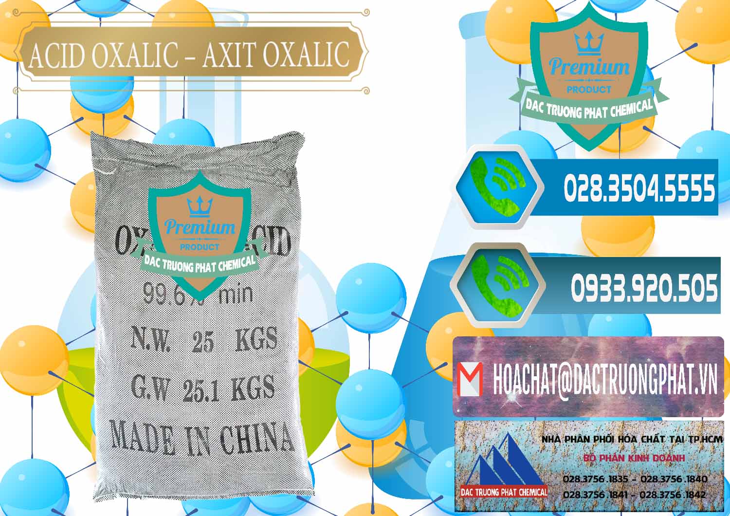 Nơi chuyên cung cấp ( bán ) Acid Oxalic – Axit Oxalic 99.6% Trung Quốc China - 0014 - Chuyên kinh doanh _ cung cấp hóa chất tại TP.HCM - congtyhoachat.net