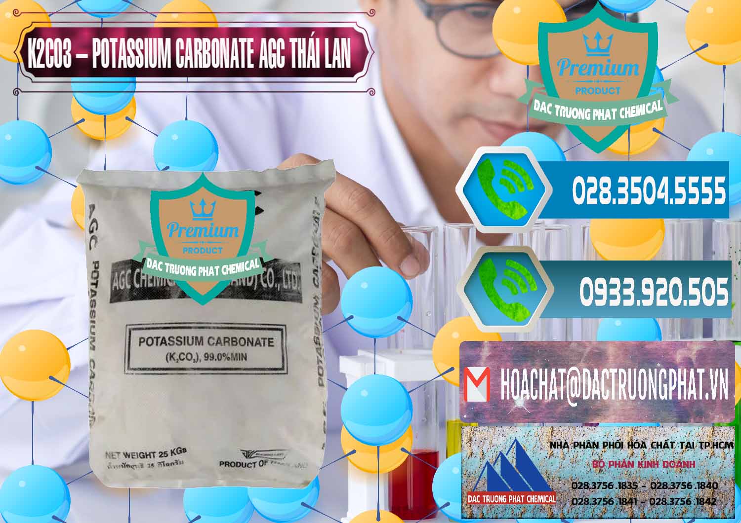 Nơi cung cấp ( bán ) K2Co3 – Potassium Carbonate AGC Thái Lan Thailand - 0471 - Đơn vị chuyên cung cấp & kinh doanh hóa chất tại TP.HCM - congtyhoachat.net
