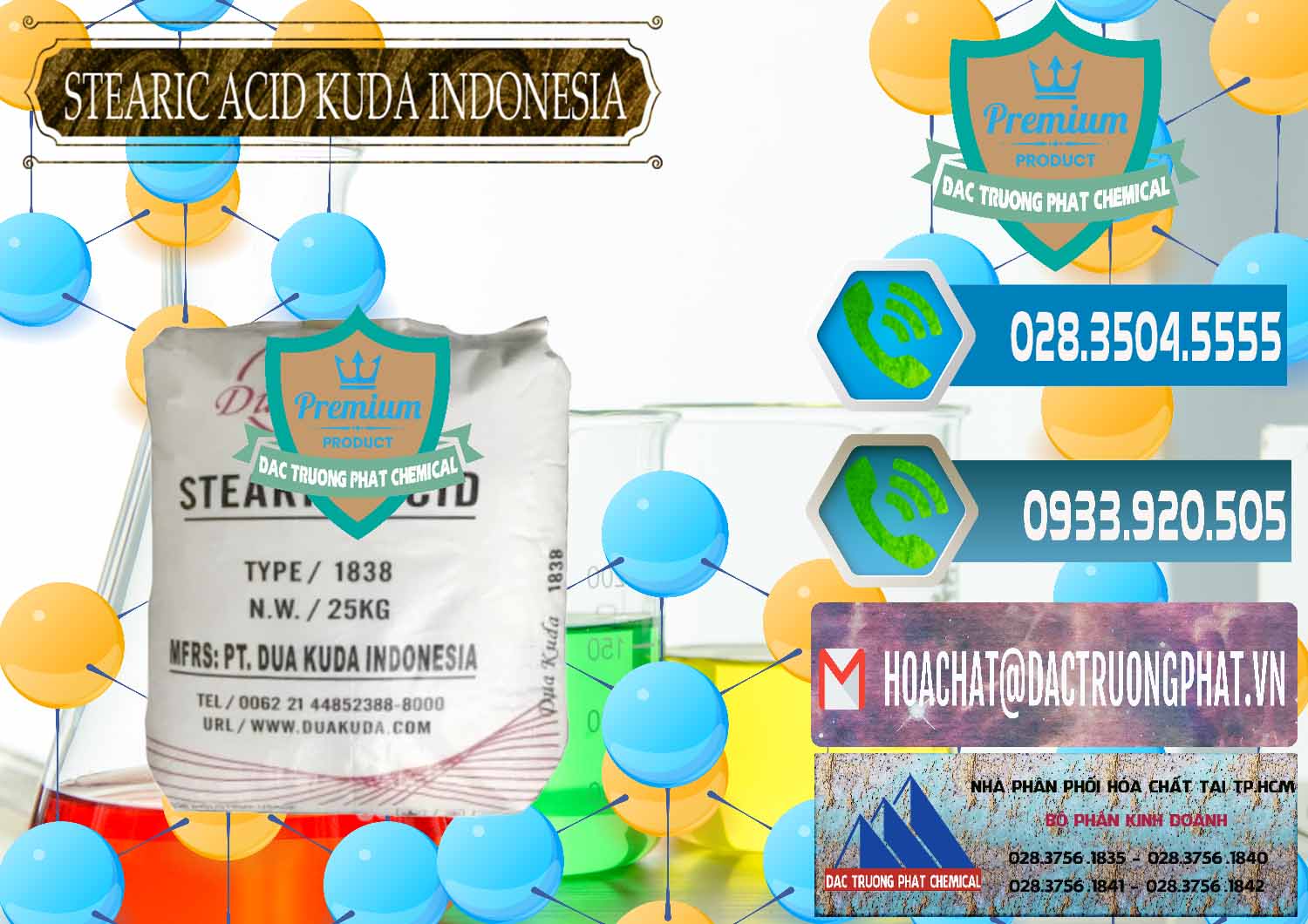 Công ty phân phối và bán Axit Stearic - Stearic Acid Dua Kuda Indonesia - 0388 - Nơi chuyên bán ( phân phối ) hóa chất tại TP.HCM - congtyhoachat.net