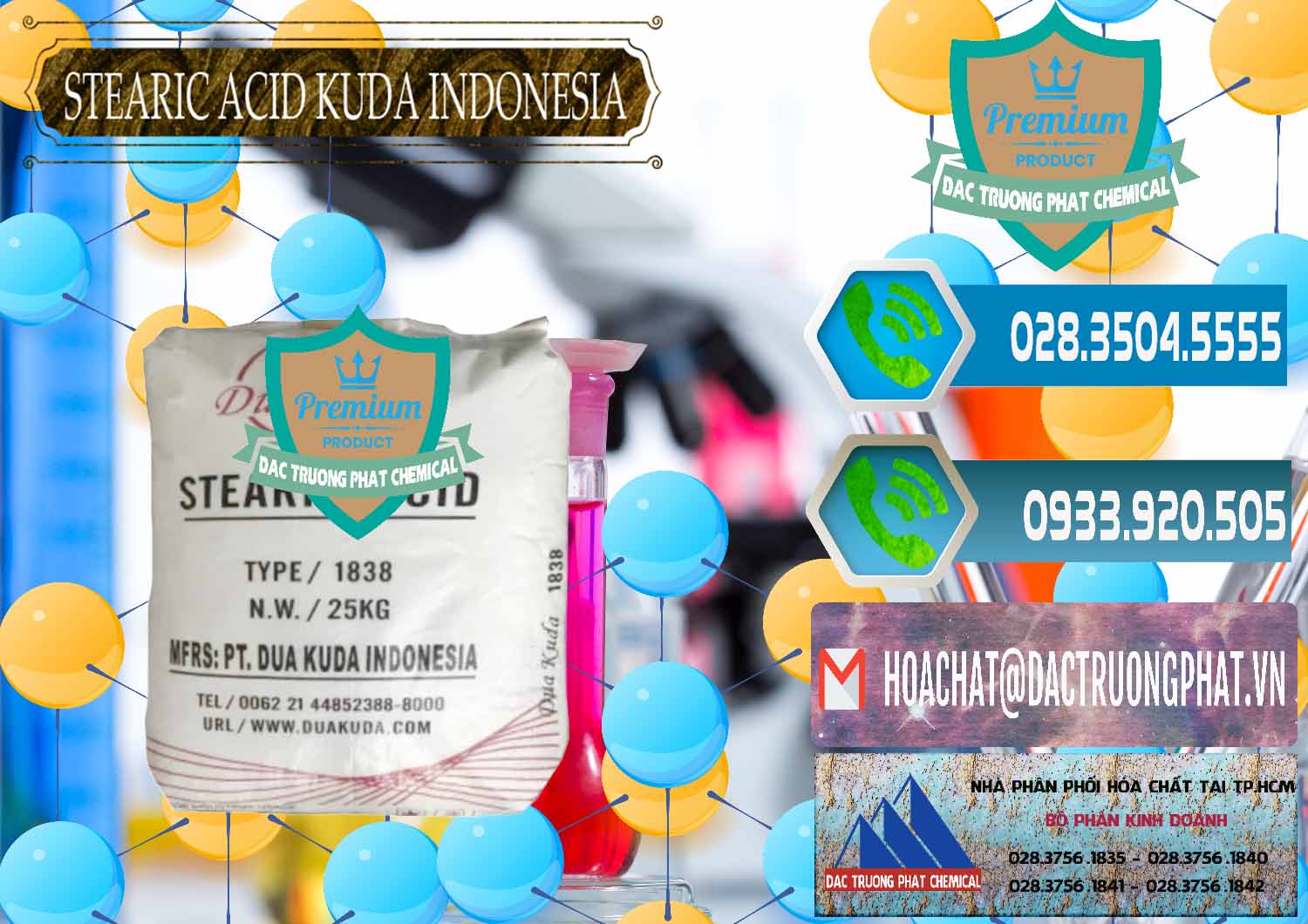 Công ty cung cấp ( bán ) Axit Stearic - Stearic Acid Dua Kuda Indonesia - 0388 - Nơi phân phối & cung ứng hóa chất tại TP.HCM - congtyhoachat.net