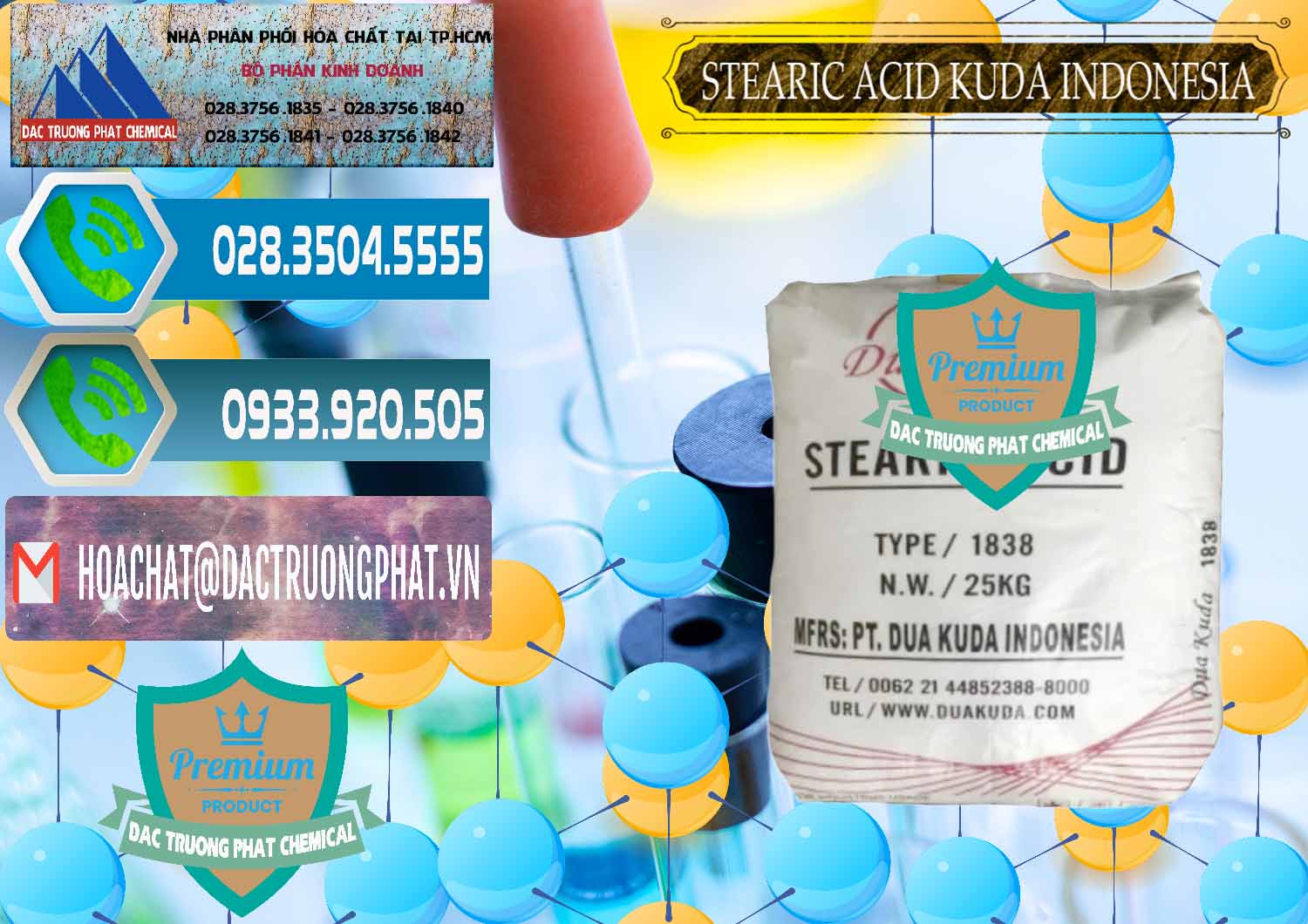 Nơi phân phối ( bán ) Axit Stearic - Stearic Acid Dua Kuda Indonesia - 0388 - Đơn vị bán và cung cấp hóa chất tại TP.HCM - congtyhoachat.net