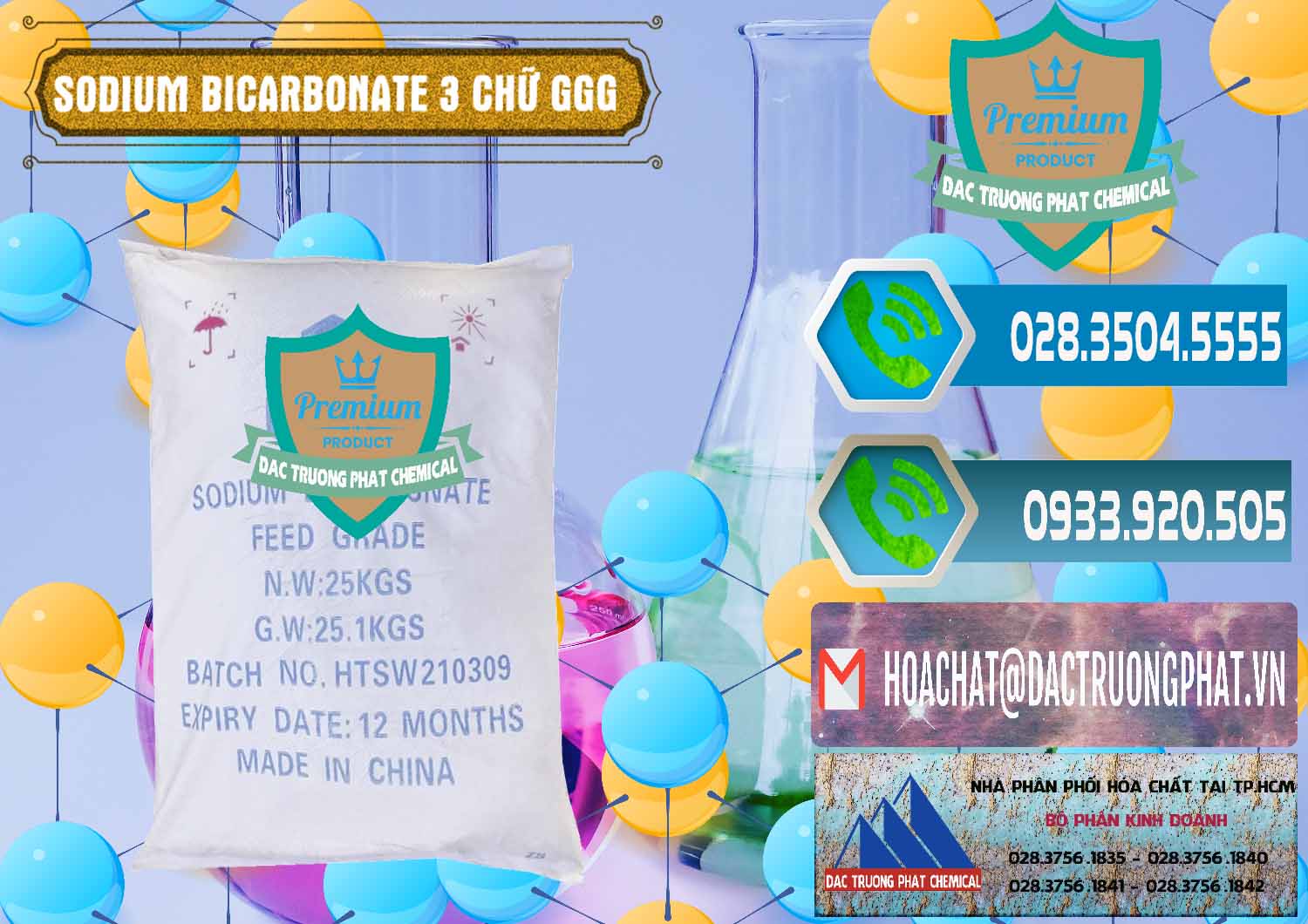 Công ty chuyên bán và phân phối Sodium Bicarbonate – Bicar NaHCO3 Food Grade 3 Chữ GGG Trung Quốc China - 0259 - Chuyên phân phối ( cung cấp ) hóa chất tại TP.HCM - congtyhoachat.net