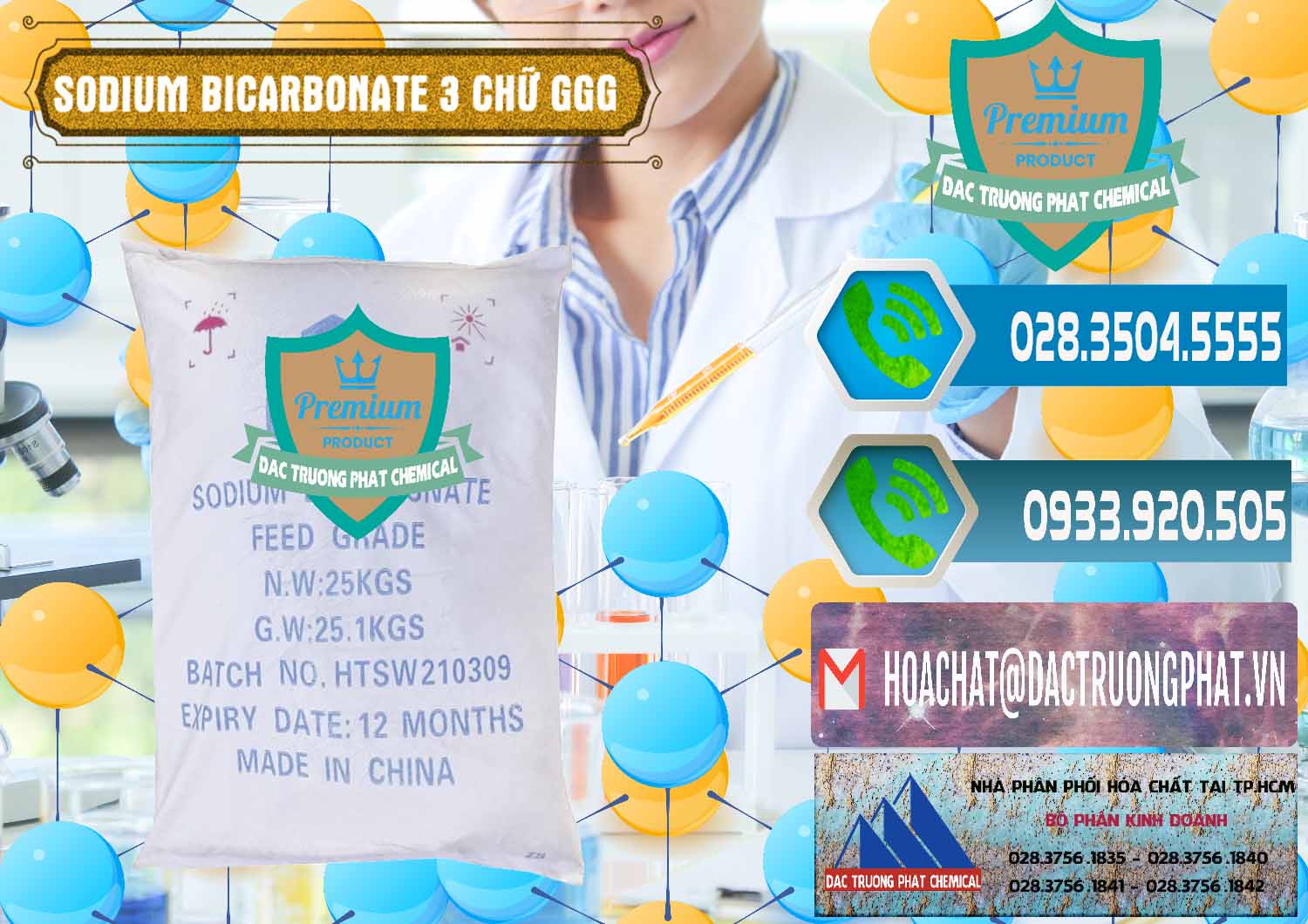 Nơi chuyên cung ứng _ bán Sodium Bicarbonate – Bicar NaHCO3 Food Grade 3 Chữ GGG Trung Quốc China - 0259 - Nơi nhập khẩu & phân phối hóa chất tại TP.HCM - congtyhoachat.net