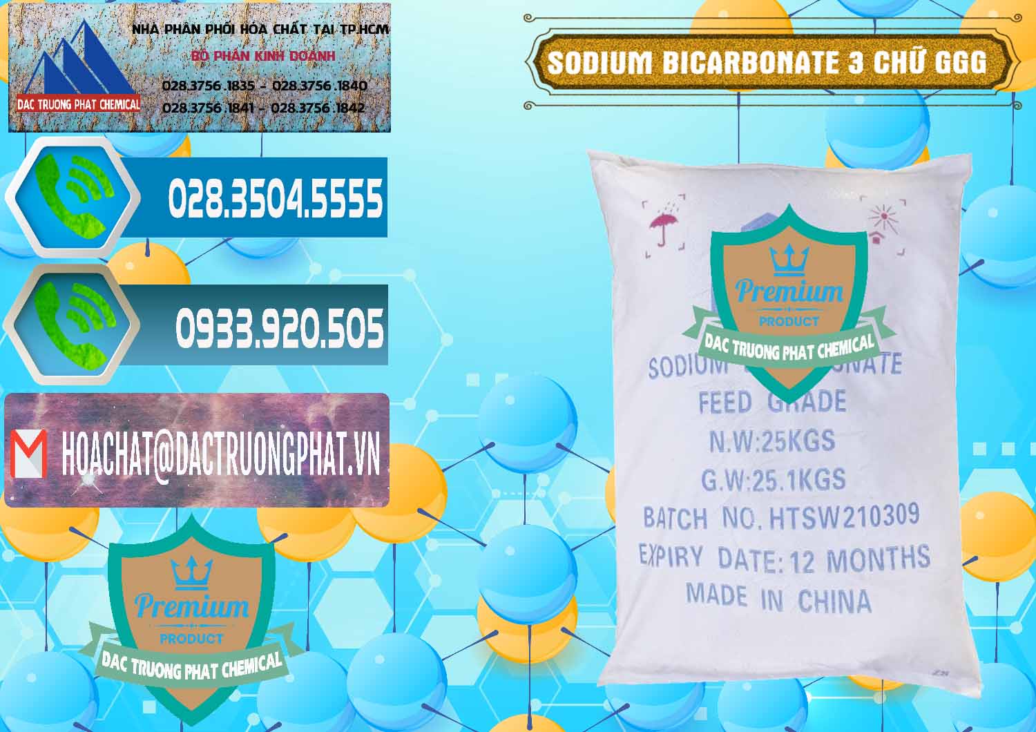 Chuyên kinh doanh ( bán ) Sodium Bicarbonate – Bicar NaHCO3 Food Grade 3 Chữ GGG Trung Quốc China - 0259 - Chuyên phân phối và kinh doanh hóa chất tại TP.HCM - congtyhoachat.net