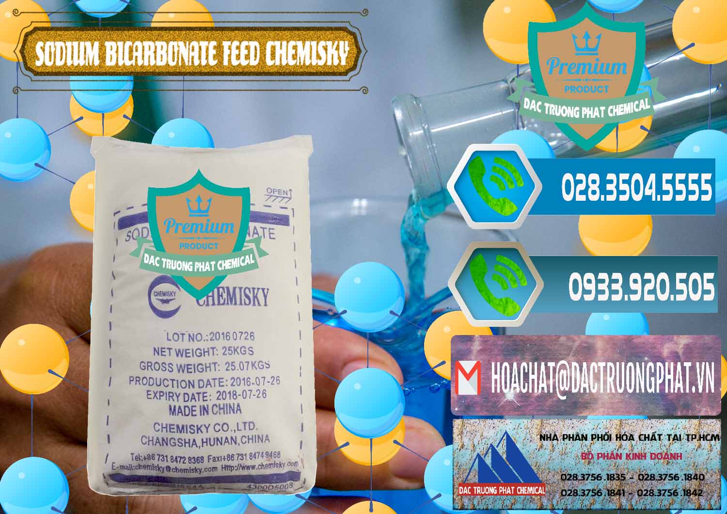 Nơi chuyên nhập khẩu & bán Sodium Bicarbonate – Bicar NaHCO3 Feed Grade Chemisky Trung Quốc China - 0264 - Cty chuyên kinh doanh và cung cấp hóa chất tại TP.HCM - congtyhoachat.net