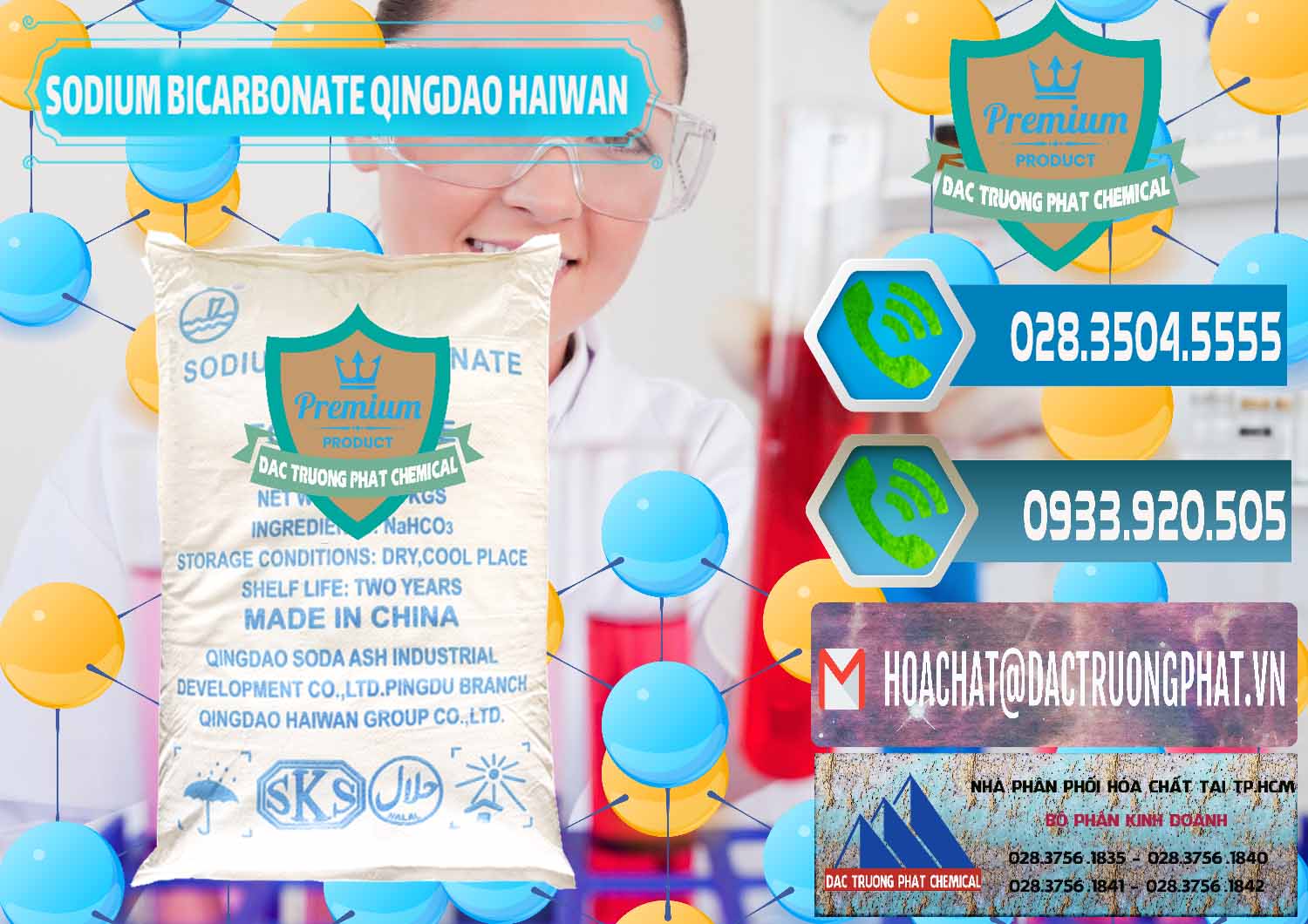 Nơi phân phối - bán Sodium Bicarbonate – Bicar NaHCO3 Food Grade Qingdao Haiwan Trung Quốc China - 0258 - Nơi chuyên kinh doanh & cung cấp hóa chất tại TP.HCM - congtyhoachat.net