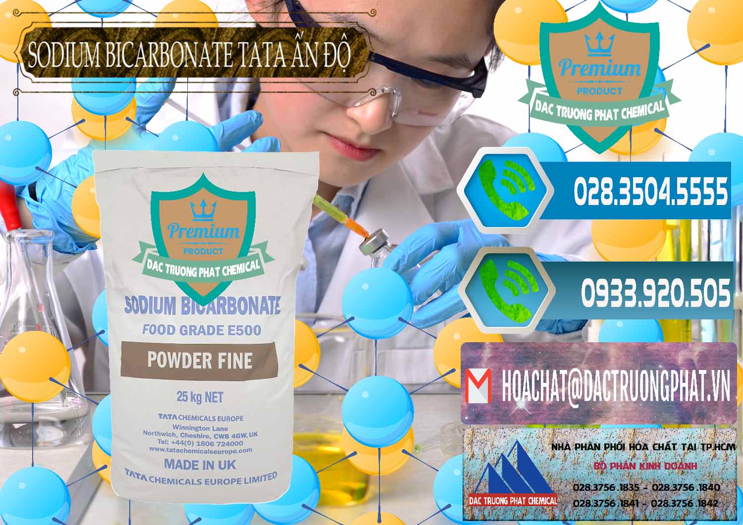 Nơi chuyên nhập khẩu - bán Sodium Bicarbonate – Bicar NaHCO3 E500 Thực Phẩm Food Grade Tata Ấn Độ India - 0261 - Đơn vị cung cấp _ phân phối hóa chất tại TP.HCM - congtyhoachat.net