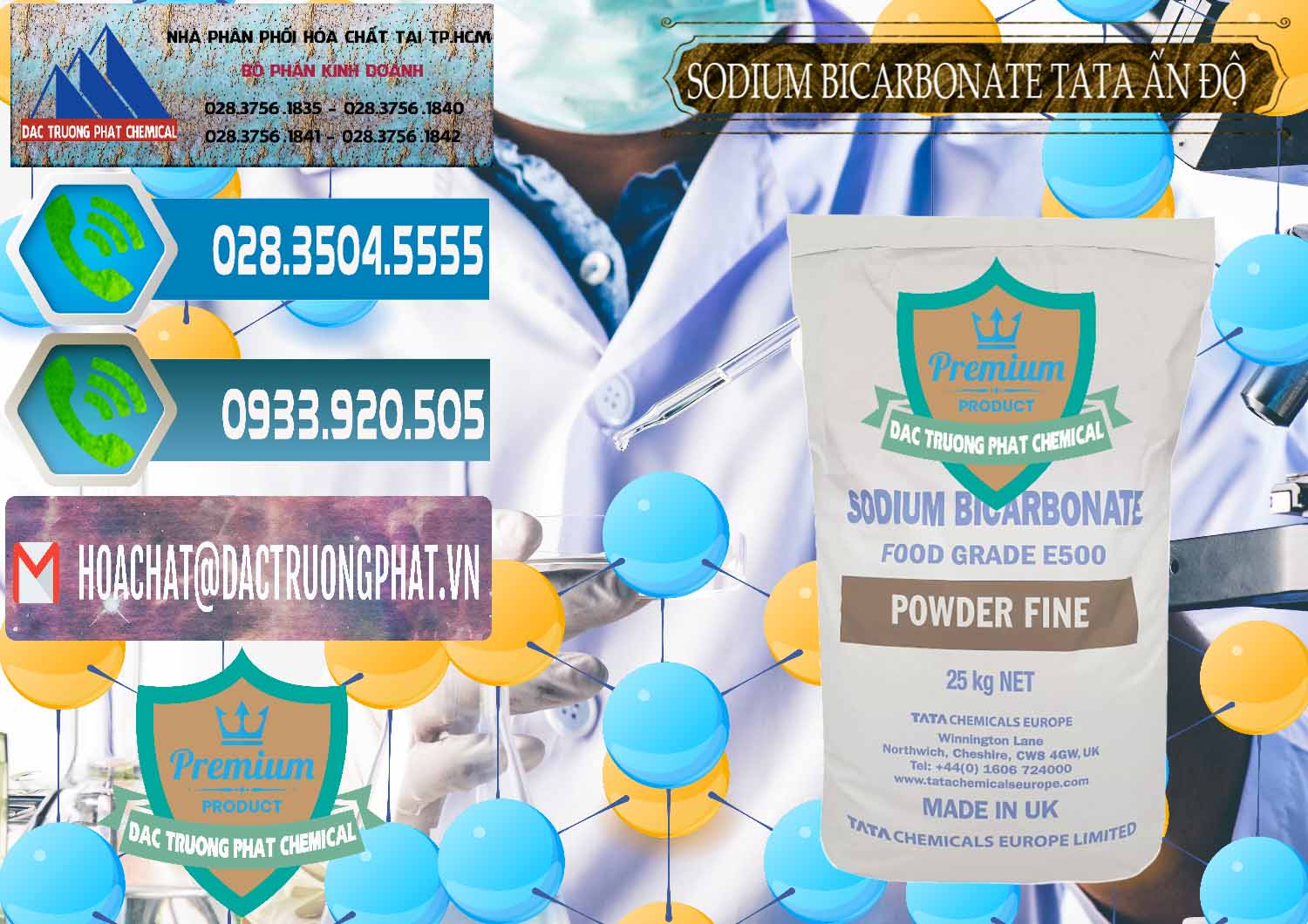 Đơn vị phân phối & bán Sodium Bicarbonate – Bicar NaHCO3 E500 Thực Phẩm Food Grade Tata Ấn Độ India - 0261 - Chuyên phân phối - bán hóa chất tại TP.HCM - congtyhoachat.net