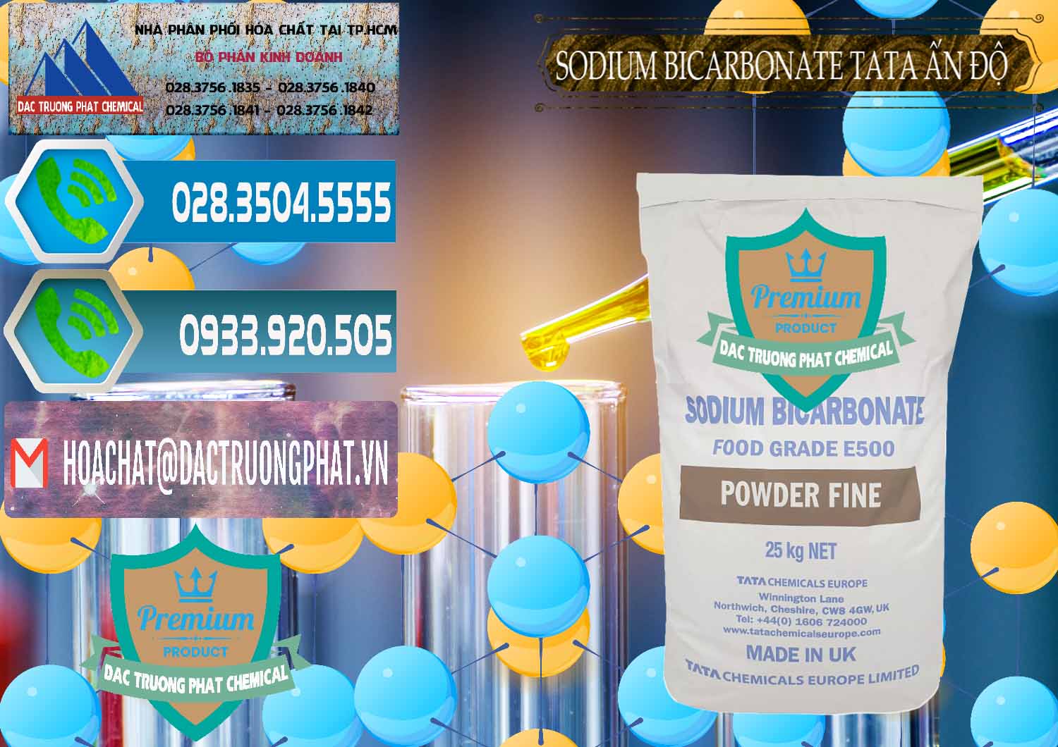 Đơn vị chuyên bán - cung ứng Sodium Bicarbonate – Bicar NaHCO3 E500 Thực Phẩm Food Grade Tata Ấn Độ India - 0261 - Chuyên bán và phân phối hóa chất tại TP.HCM - congtyhoachat.net