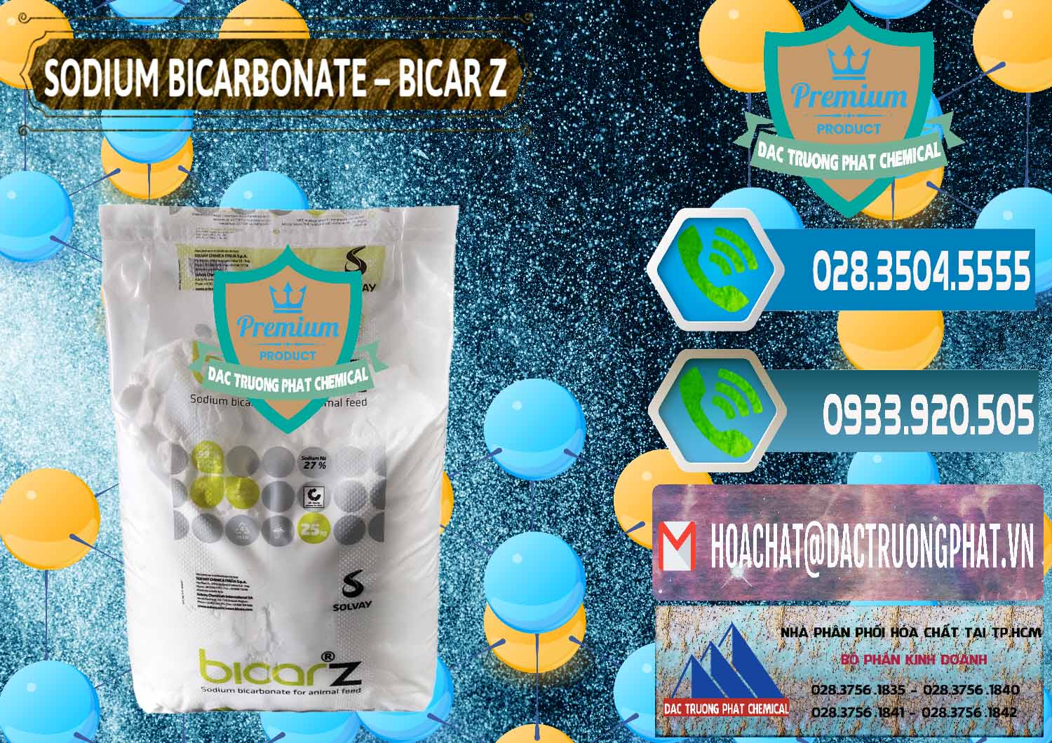 Cty nhập khẩu _ bán Sodium Bicarbonate – NaHCO3 Bicar Z Ý Italy Solvay - 0139 - Chuyên phân phối - cung cấp hóa chất tại TP.HCM - congtyhoachat.net