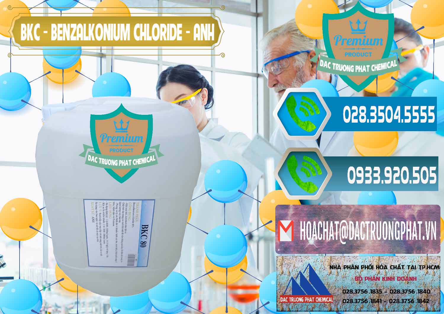 Cty cung ứng & bán BKC - Benzalkonium Chloride Anh Quốc Uk Kingdoms - 0415 - Công ty bán ( cung cấp ) hóa chất tại TP.HCM - congtyhoachat.net