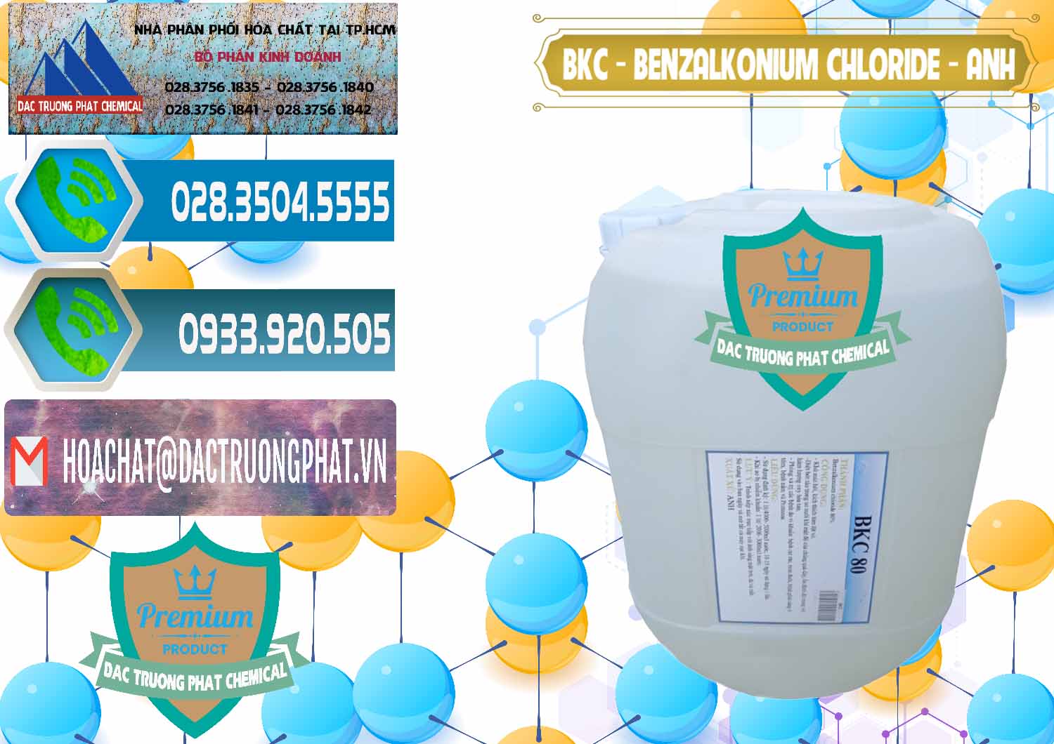 Nhà cung ứng _ bán BKC - Benzalkonium Chloride Anh Quốc Uk Kingdoms - 0415 - Đơn vị chuyên cung ứng & phân phối hóa chất tại TP.HCM - congtyhoachat.net