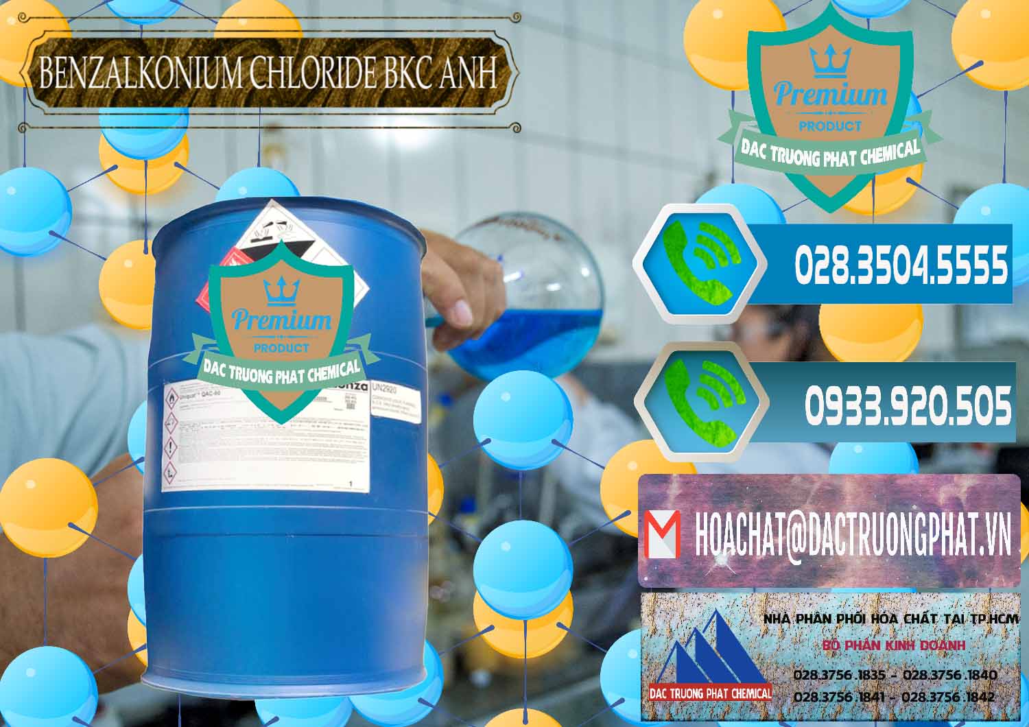 Nhà cung ứng _ bán BKC - Benzalkonium Chloride 80% Anh Quốc Uk Kingdoms - 0457 - Nơi chuyên phân phối - bán hóa chất tại TP.HCM - congtyhoachat.net