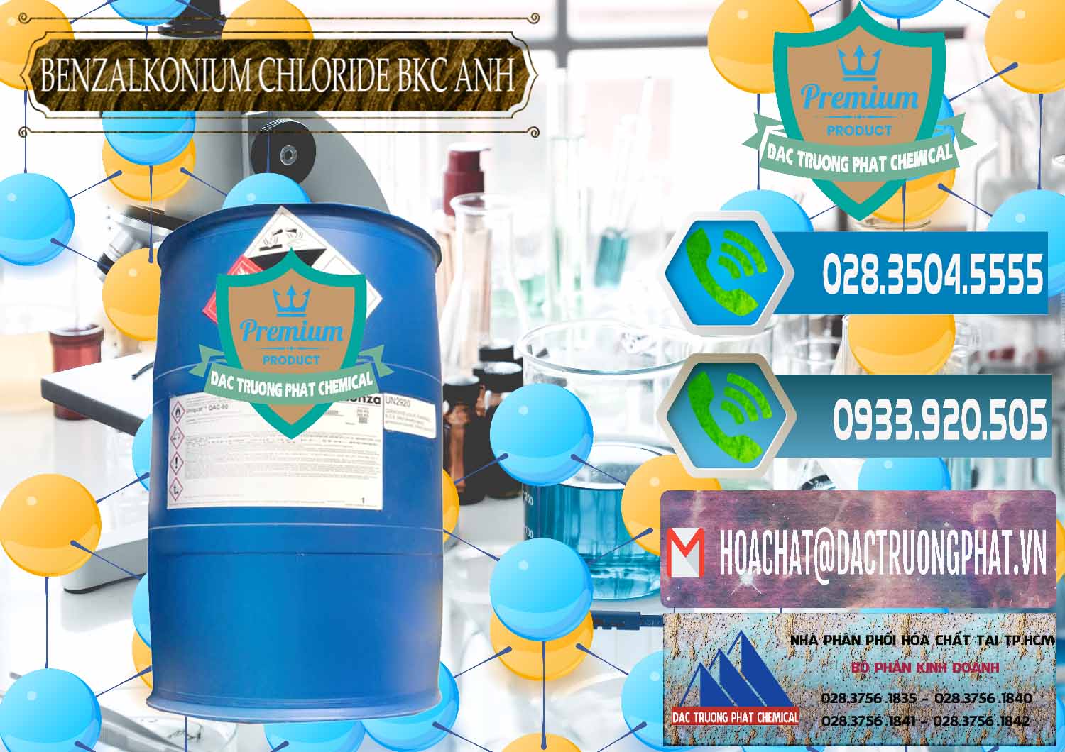 Nơi bán - phân phối BKC - Benzalkonium Chloride 80% Anh Quốc Uk Kingdoms - 0457 - Công ty chuyên kinh doanh ( cung cấp ) hóa chất tại TP.HCM - congtyhoachat.net