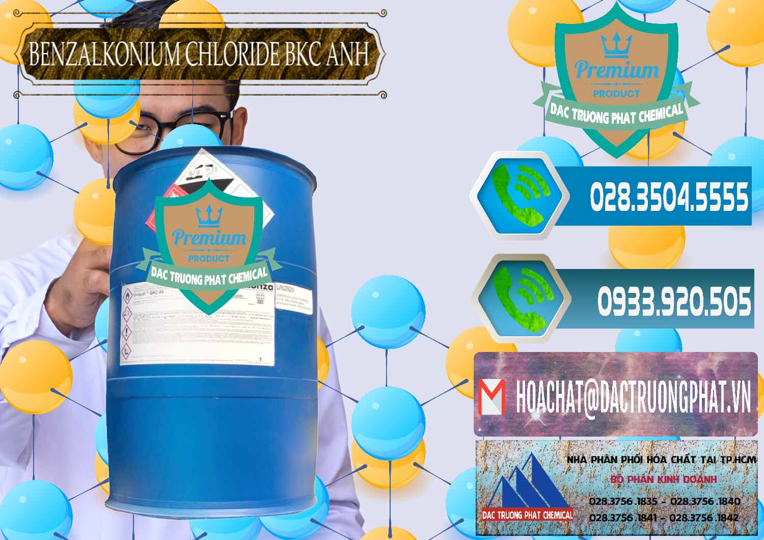 Công ty phân phối và bán BKC - Benzalkonium Chloride 80% Anh Quốc Uk Kingdoms - 0457 - Công ty chuyên cung cấp - nhập khẩu hóa chất tại TP.HCM - congtyhoachat.net
