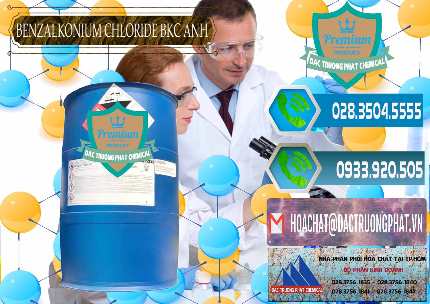 Cty bán & cung ứng BKC - Benzalkonium Chloride 80% Anh Quốc Uk Kingdoms - 0457 - Nơi phân phối ( cung ứng ) hóa chất tại TP.HCM - congtyhoachat.net