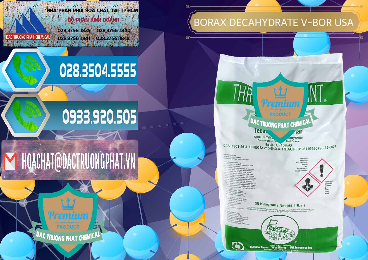 Chuyên bán ( cung cấp ) Borax Decahydrate NA2B4O7.10H2O Mỹ V-Bor Usa - 0032 - Nhà phân phối & cung cấp hóa chất tại TP.HCM - congtyhoachat.net