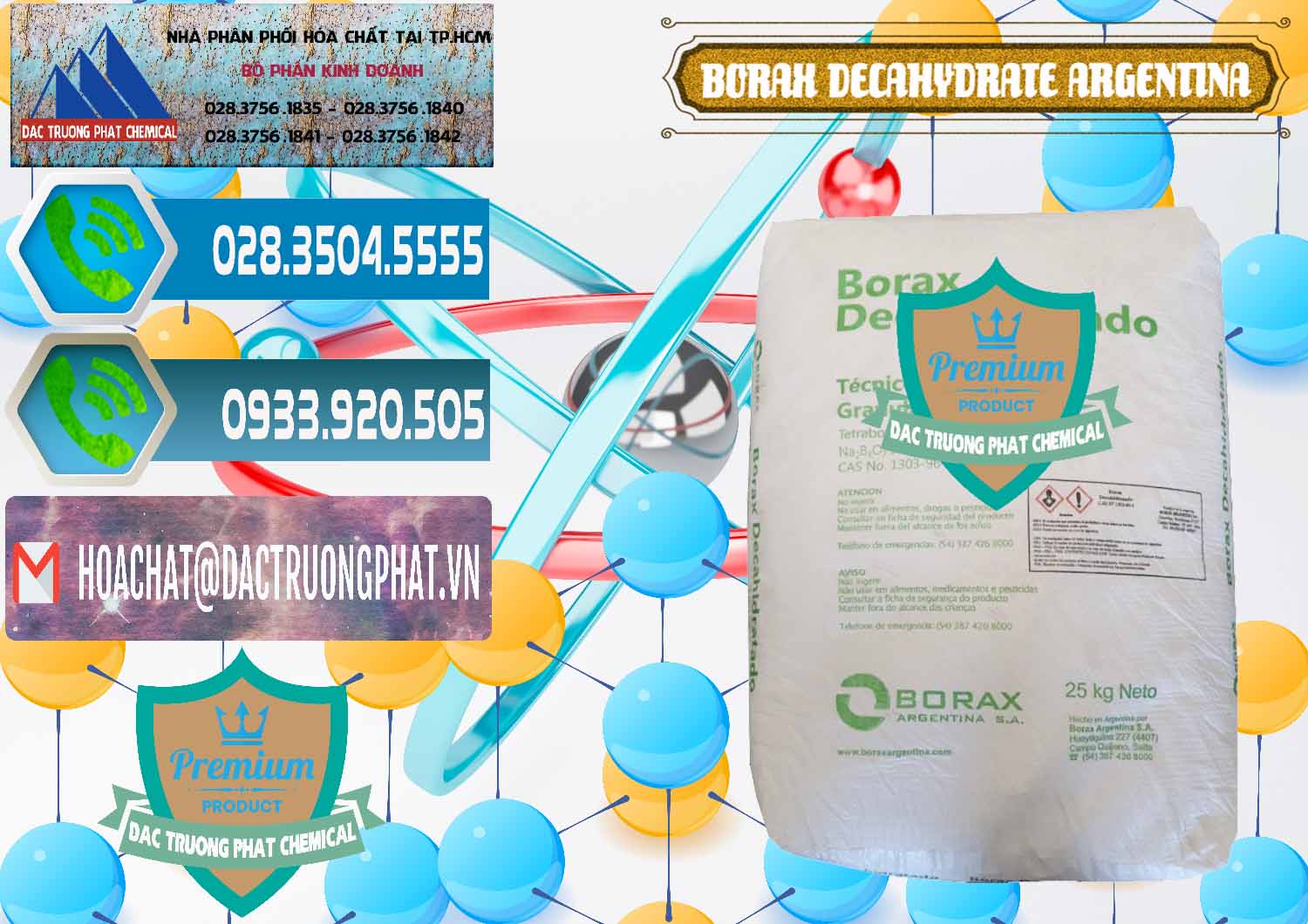 Chuyên bán & phân phối Borax Decahydrate Argentina - 0446 - Đơn vị chuyên phân phối & nhập khẩu hóa chất tại TP.HCM - congtyhoachat.net