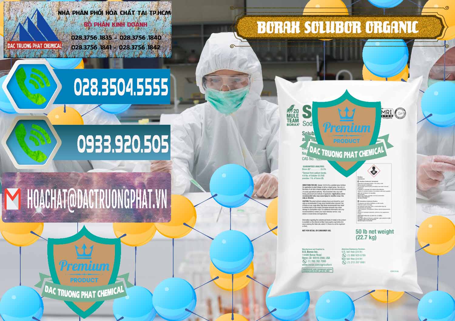 Đơn vị kinh doanh - bán Borax Hữu Cơ Solubor Organic Mỹ Usa - Mule 20 Team - 0458 - Cty kinh doanh & phân phối hóa chất tại TP.HCM - congtyhoachat.net